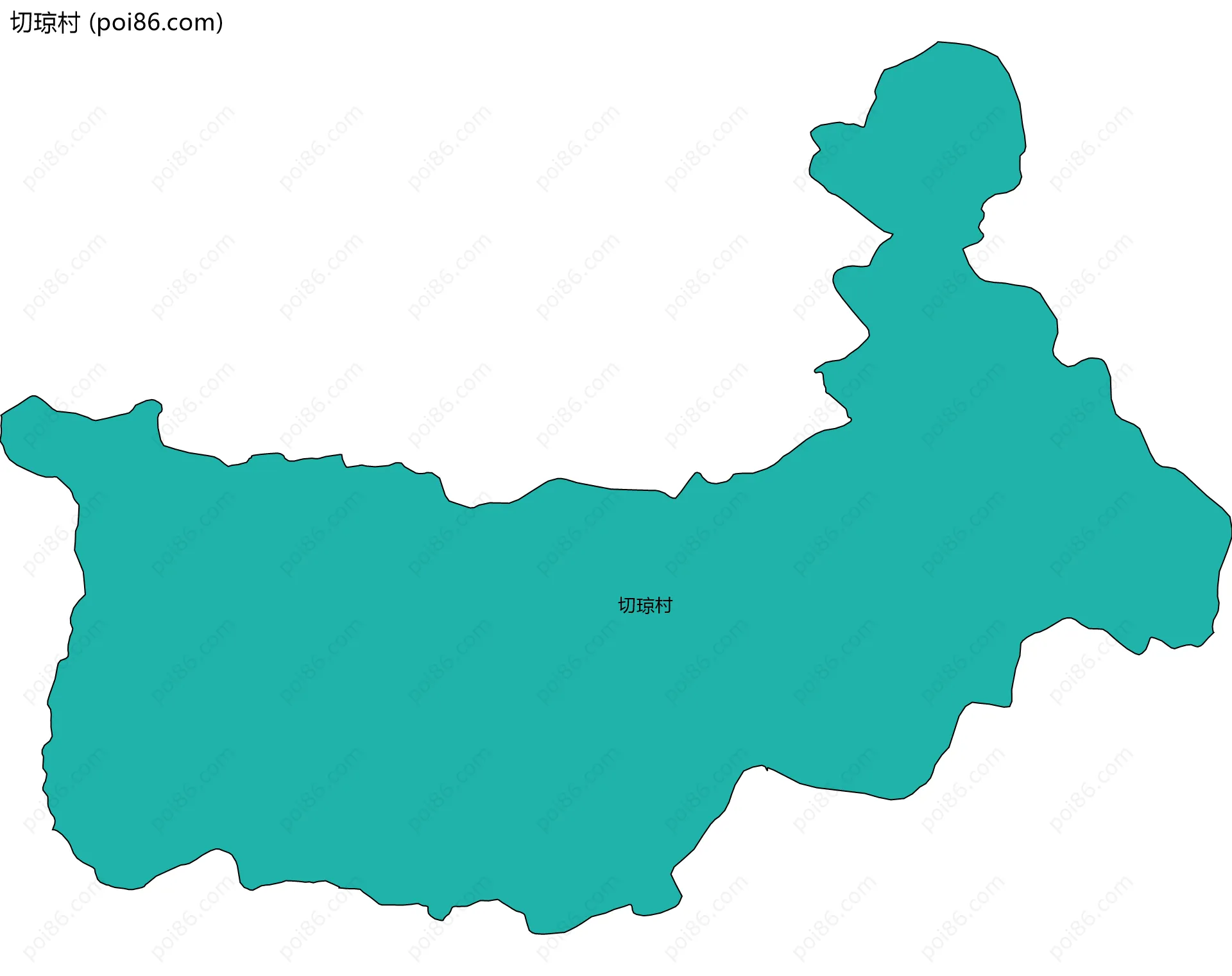 切琼村边界地图