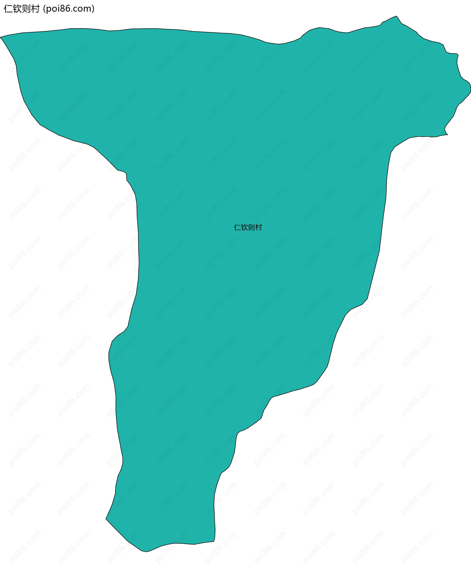 仁钦则村边界地图