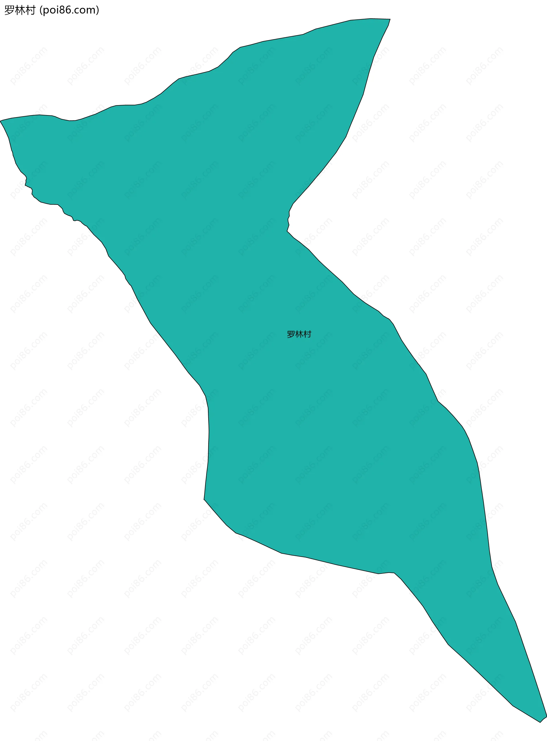 罗林村边界地图