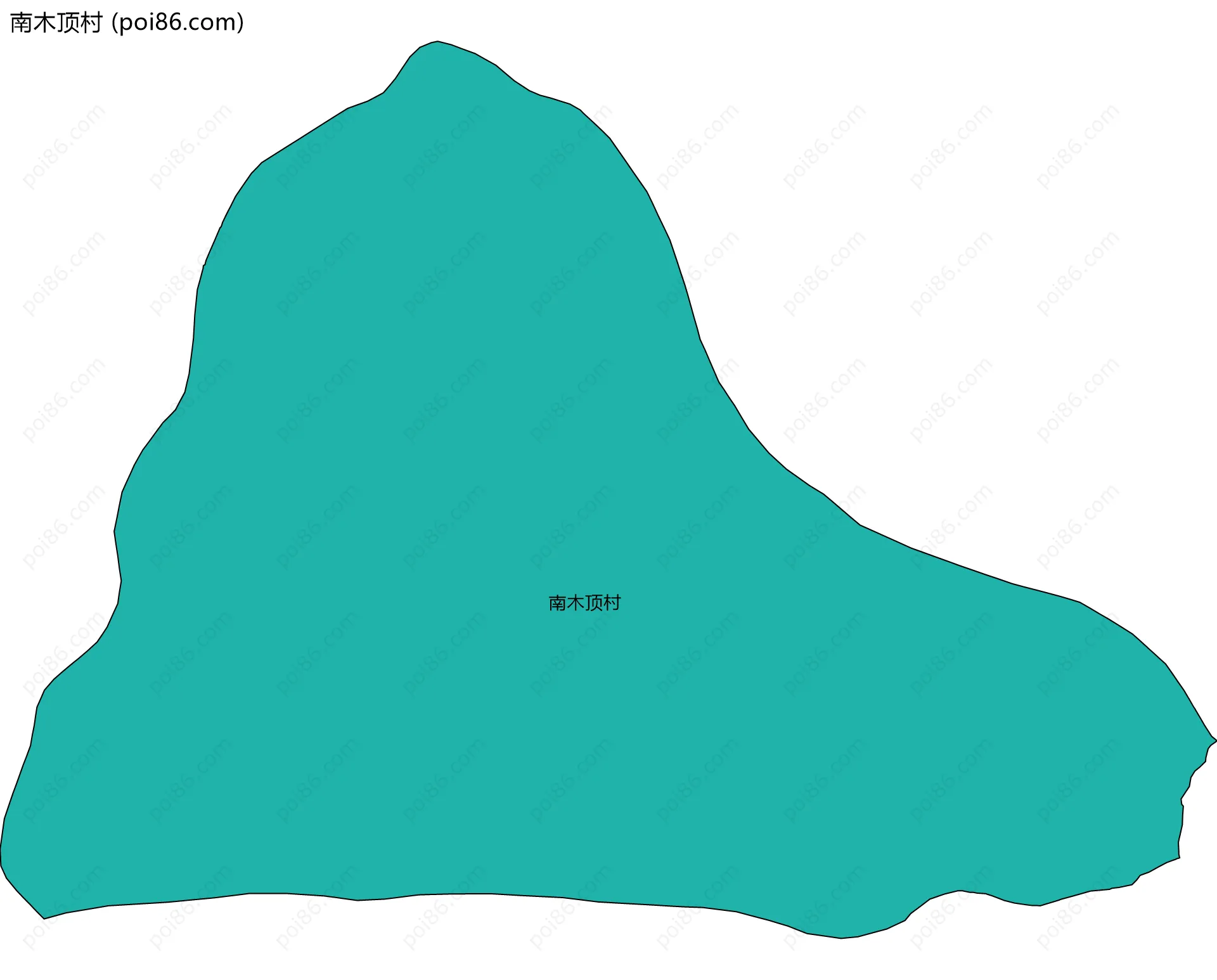 南木顶村边界地图