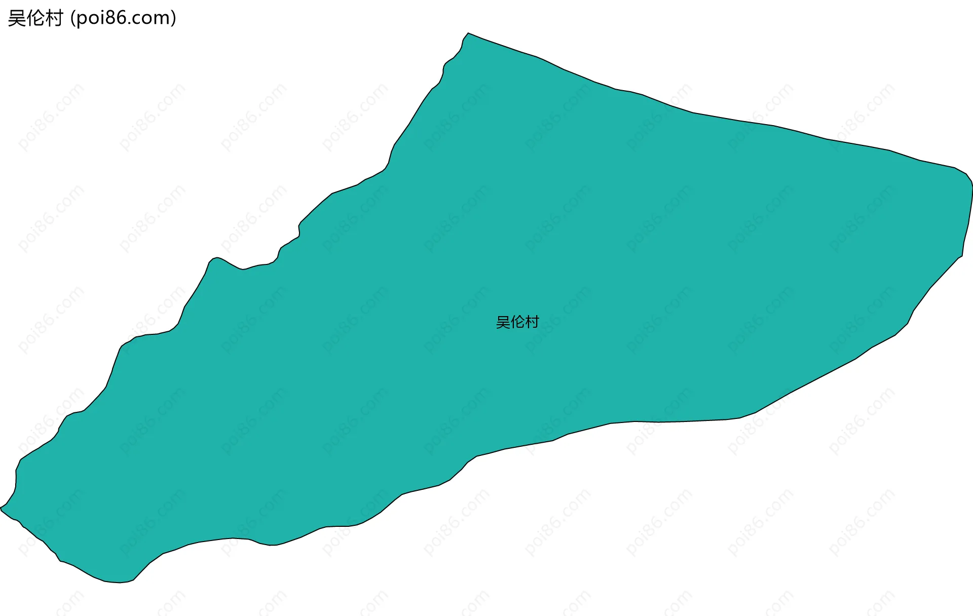 吴伦村边界地图