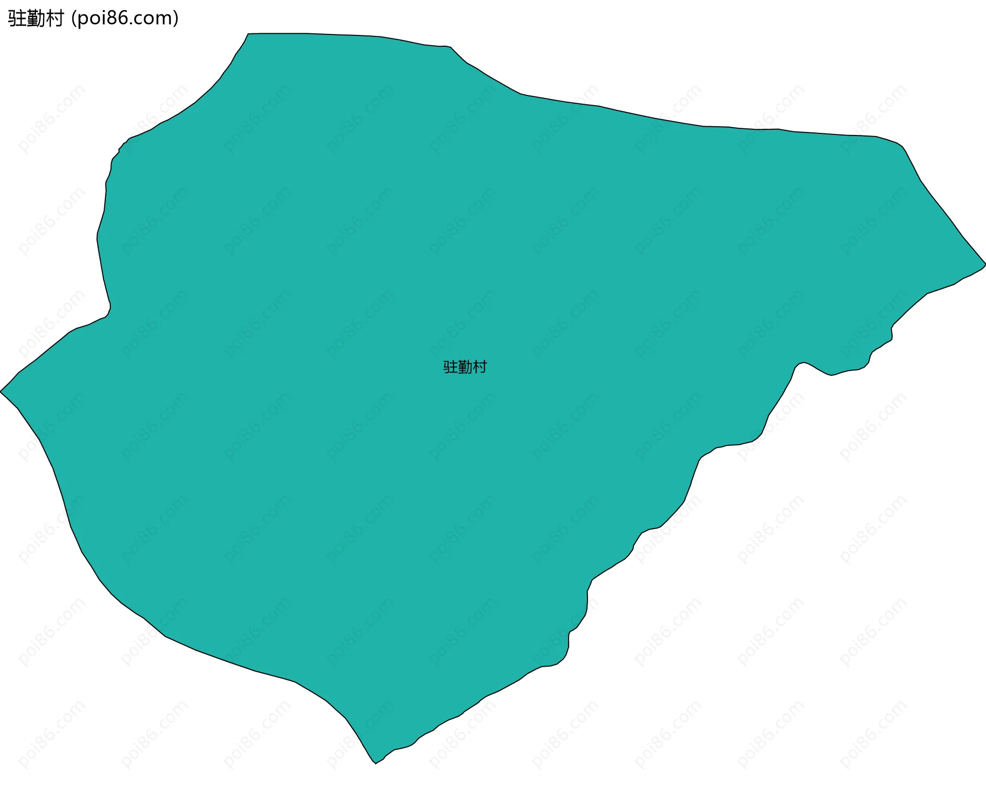 驻勤村边界地图