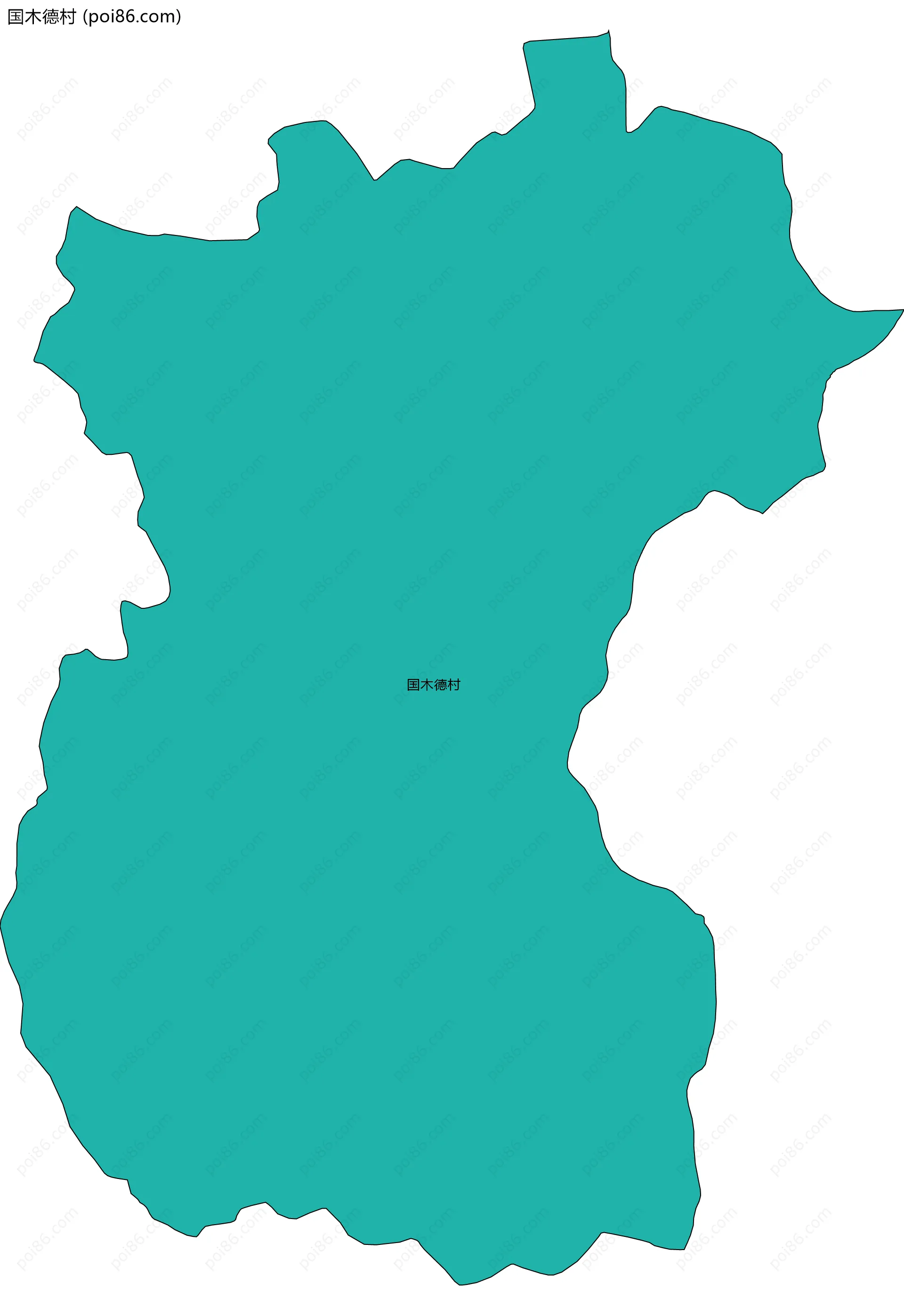 国木德村边界地图