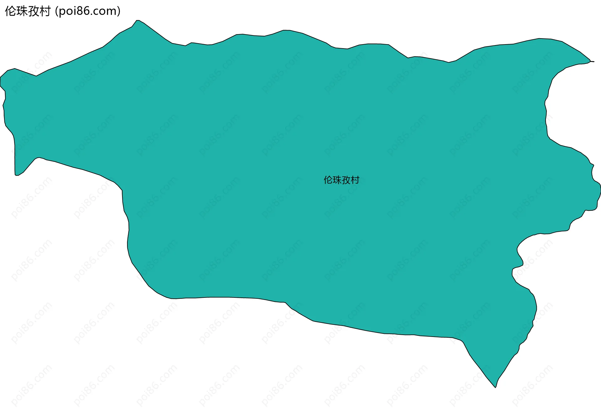 伦珠孜村边界地图