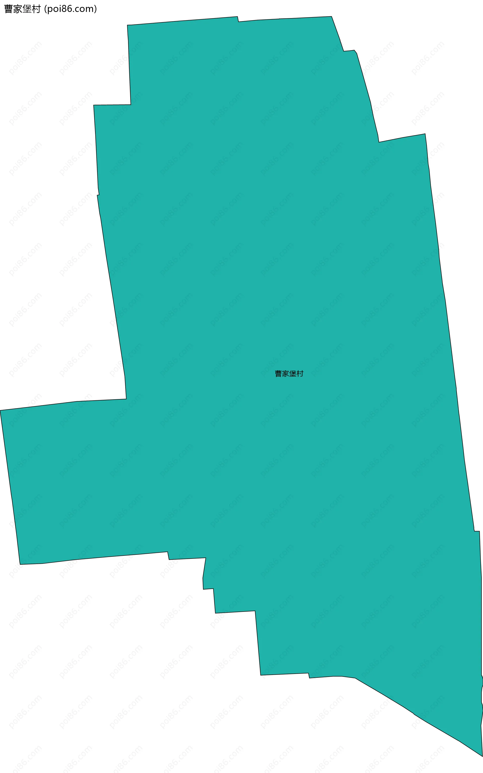 曹家堡村边界地图