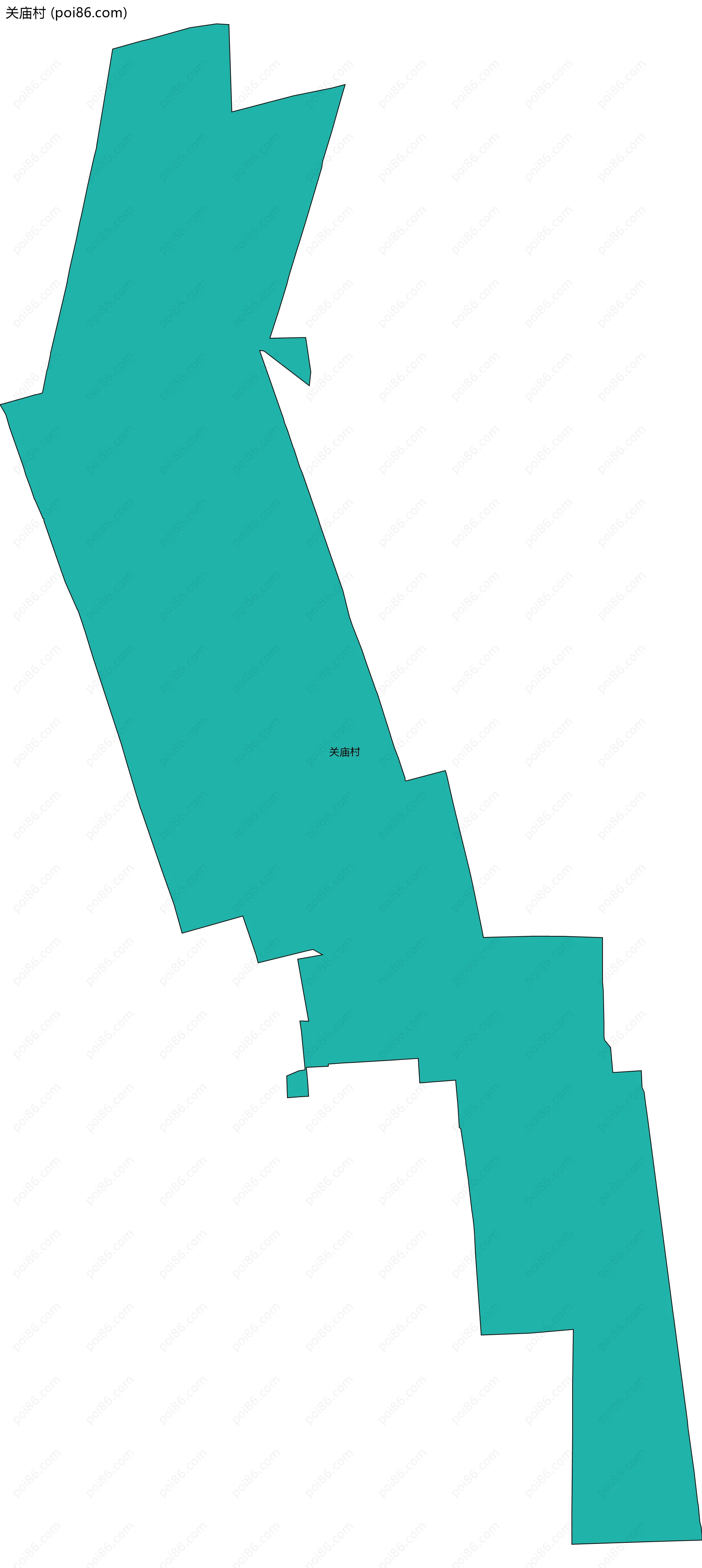 关庙村边界地图