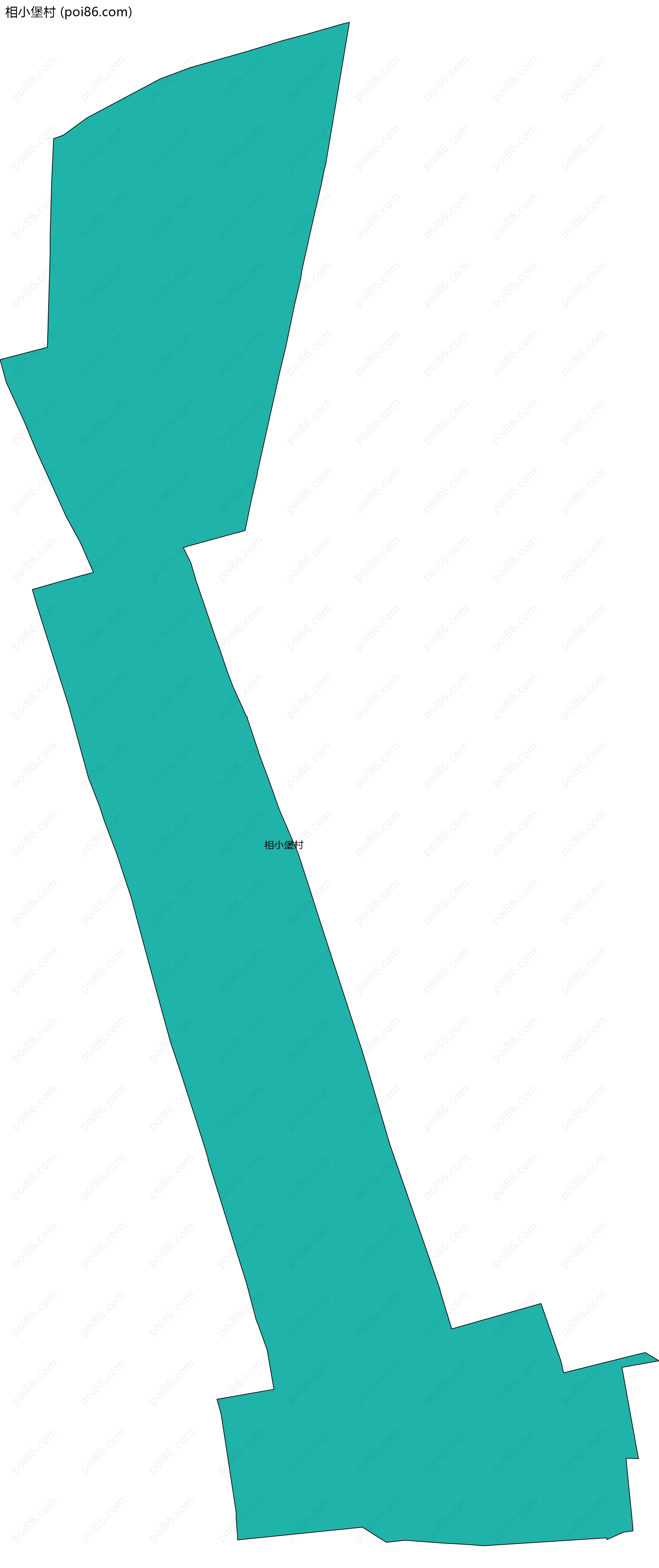 相小堡村边界地图