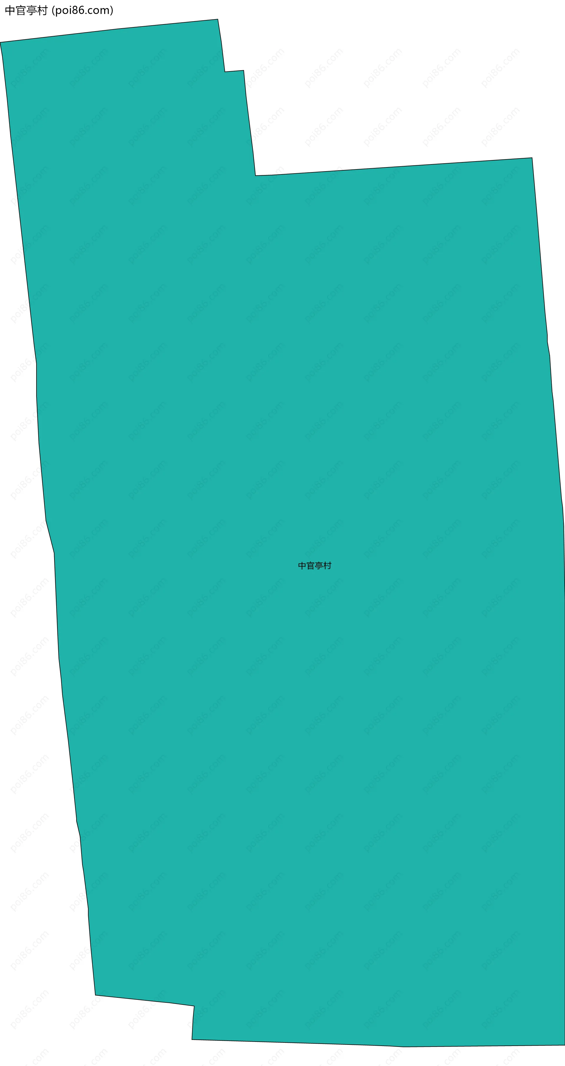 中官亭村边界地图