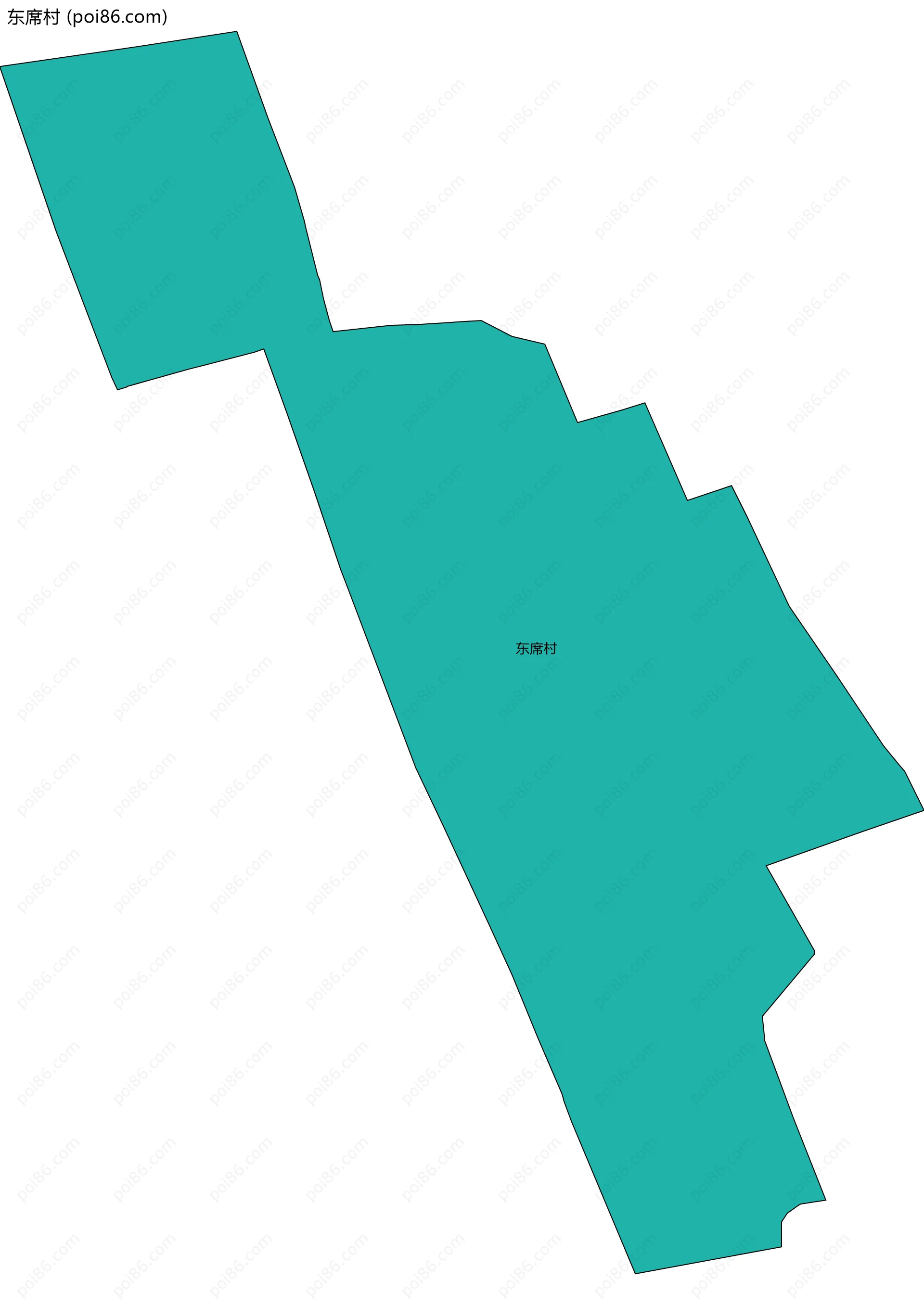 东席村边界地图