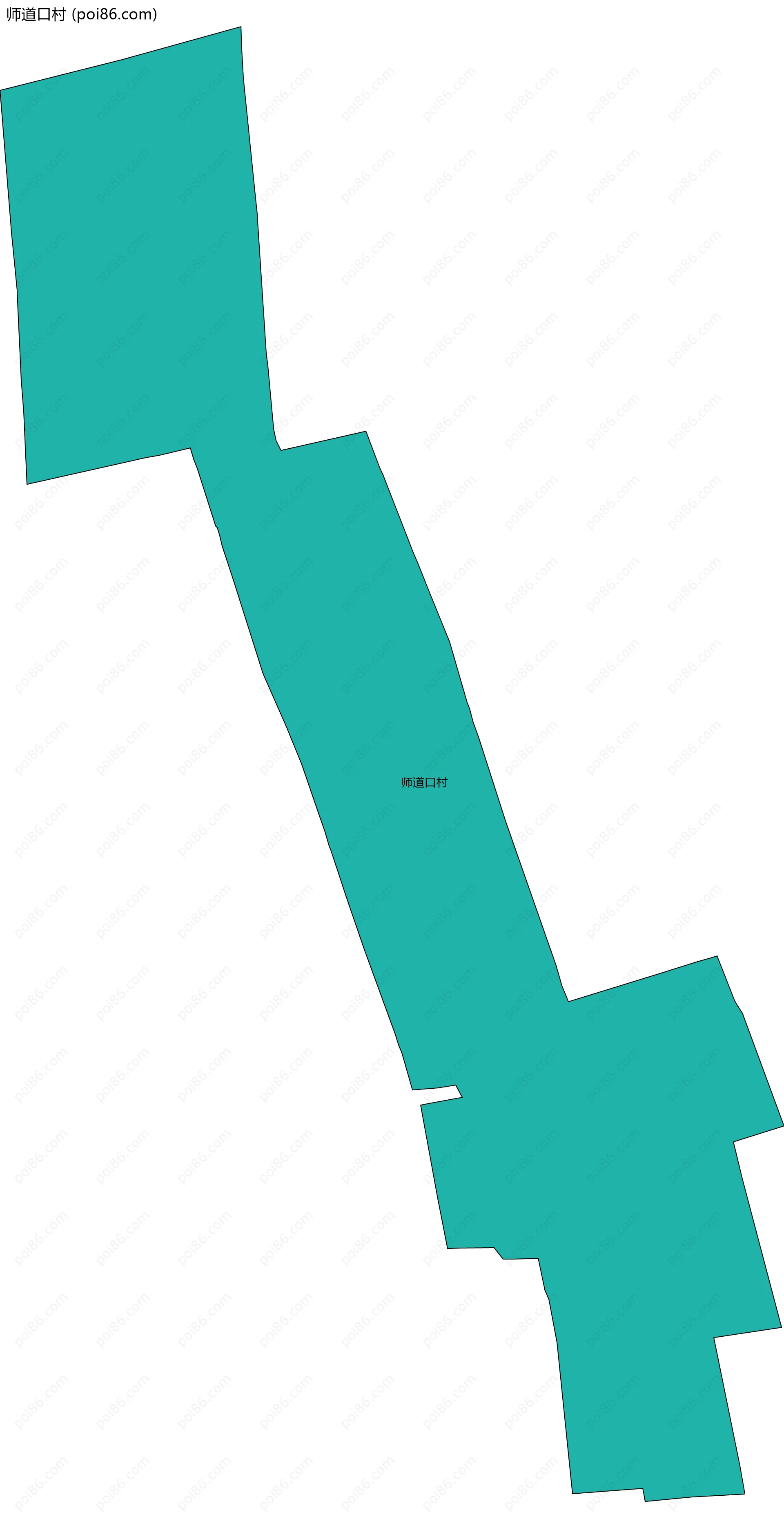 师道口村边界地图