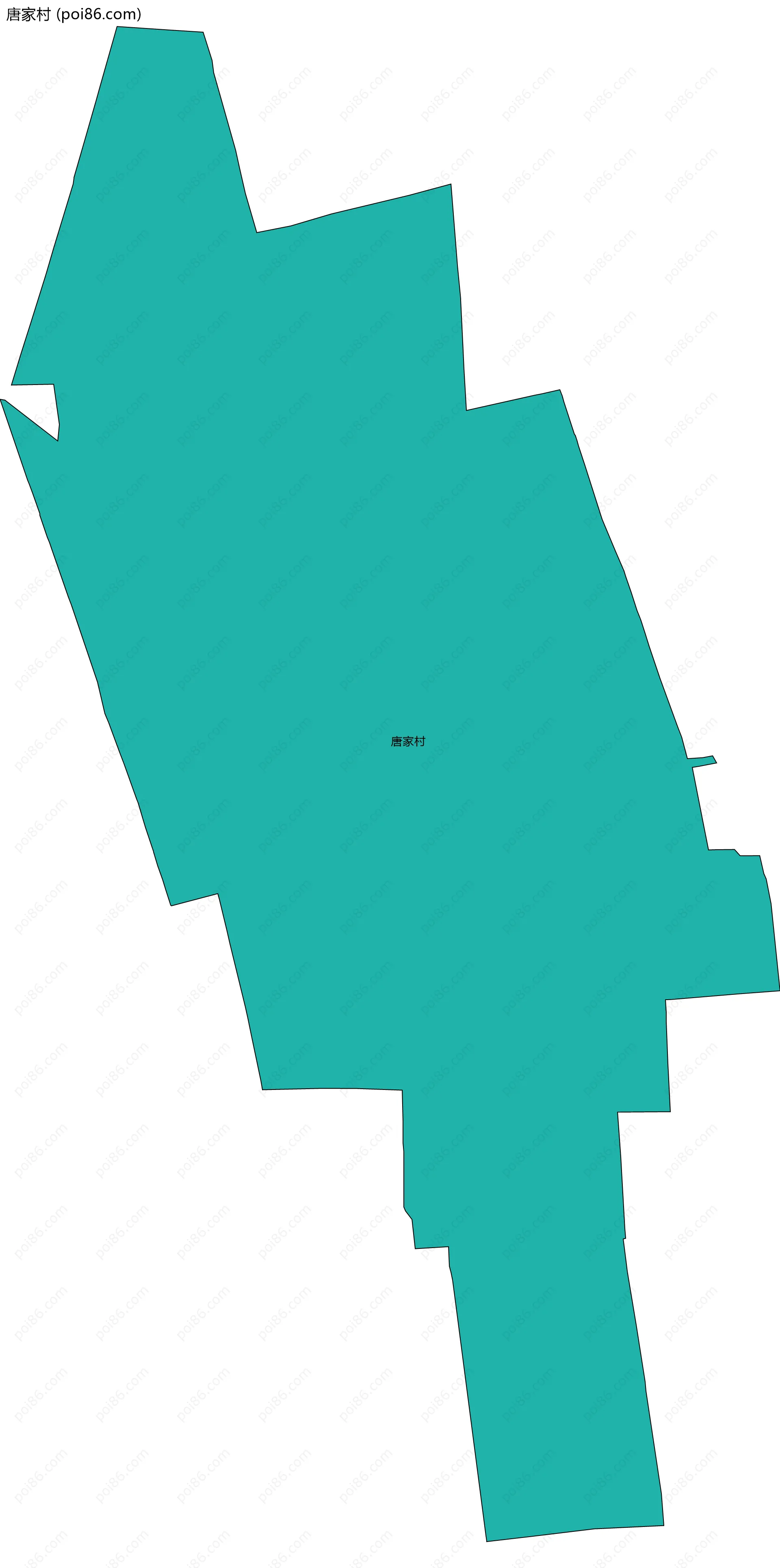 唐家村边界地图