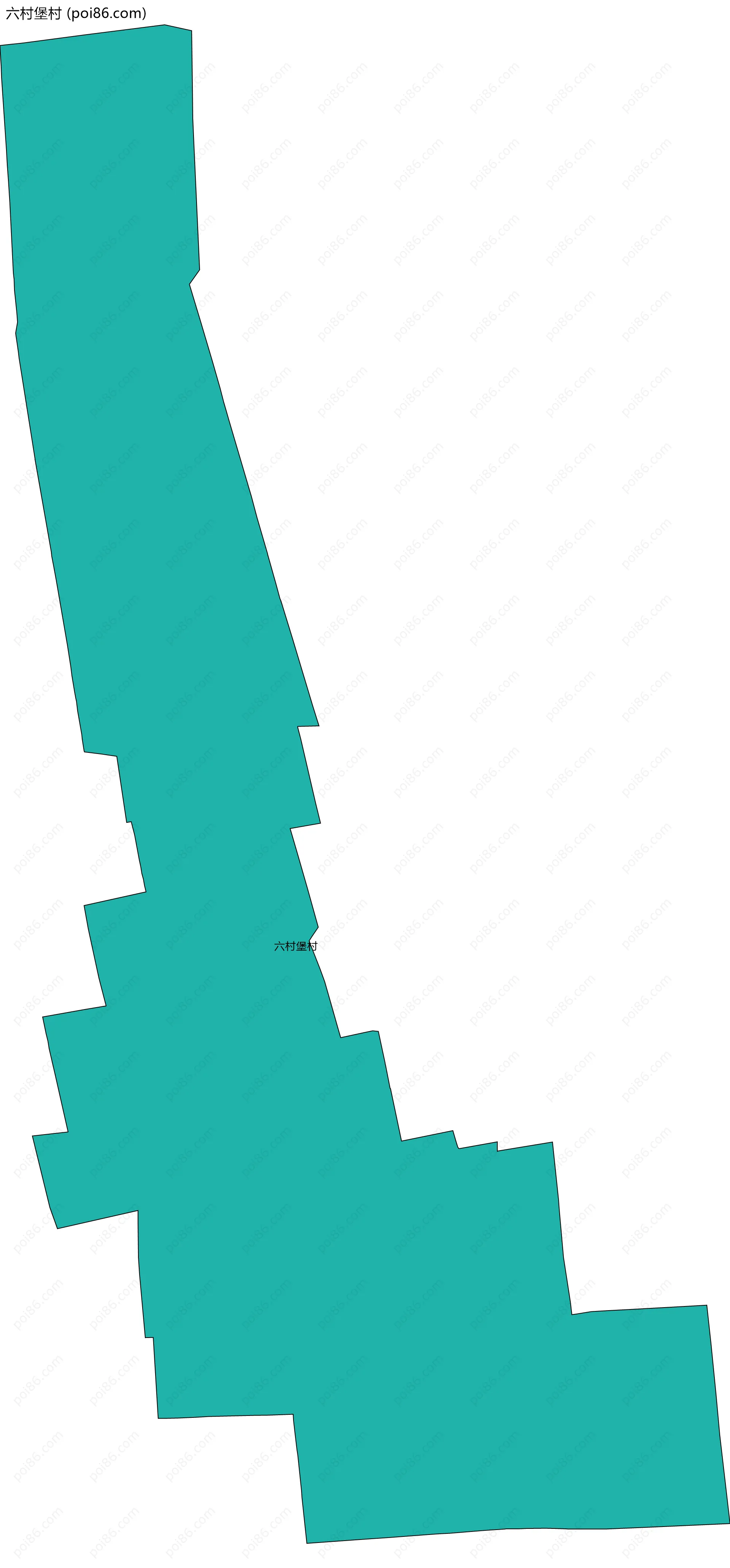 六村堡村边界地图