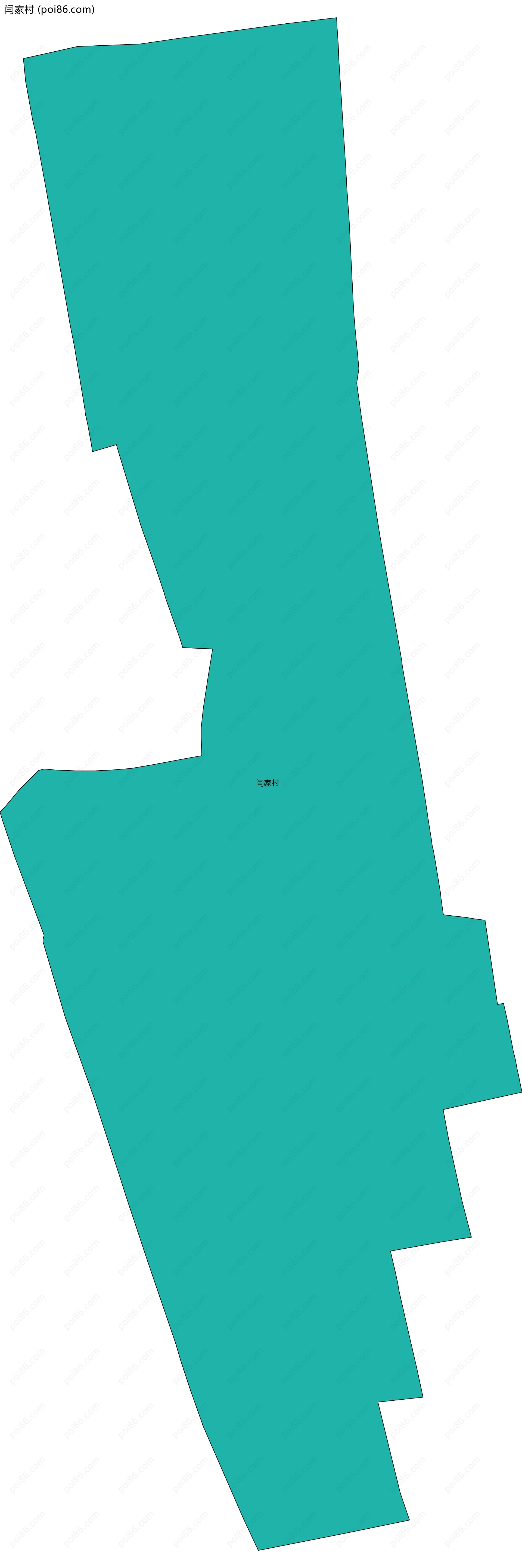 闫家村边界地图