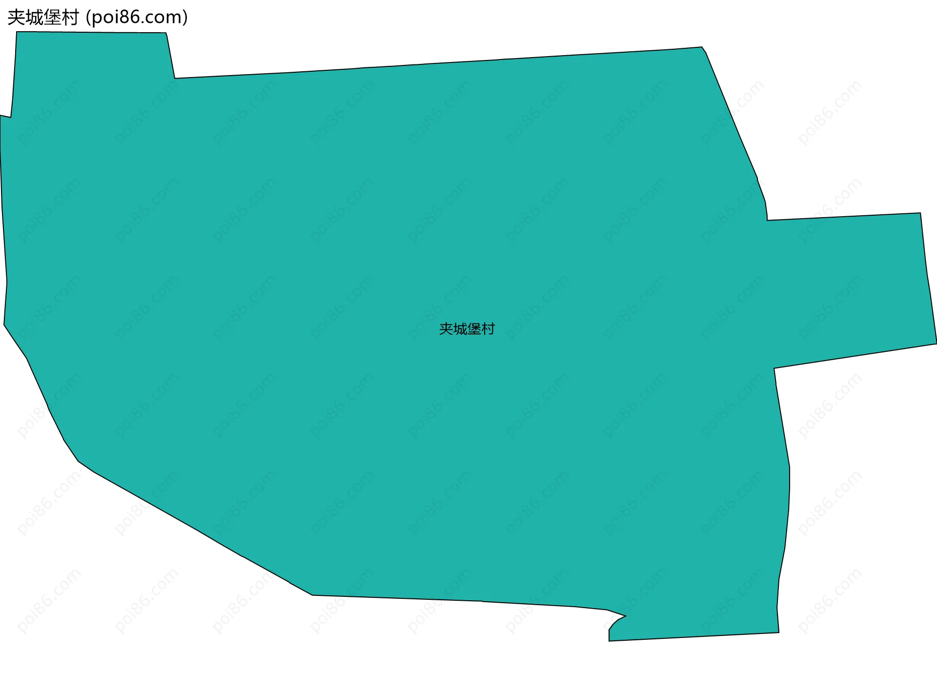 夹城堡村边界地图