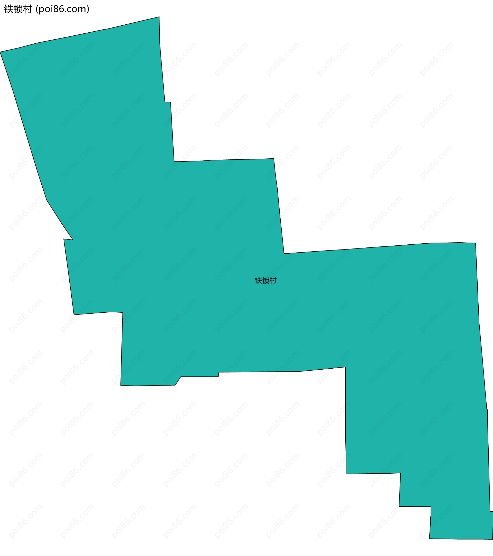 铁锁村边界地图