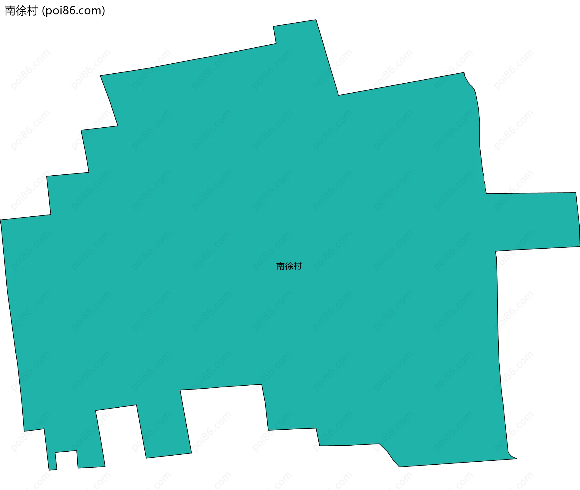 南徐村边界地图