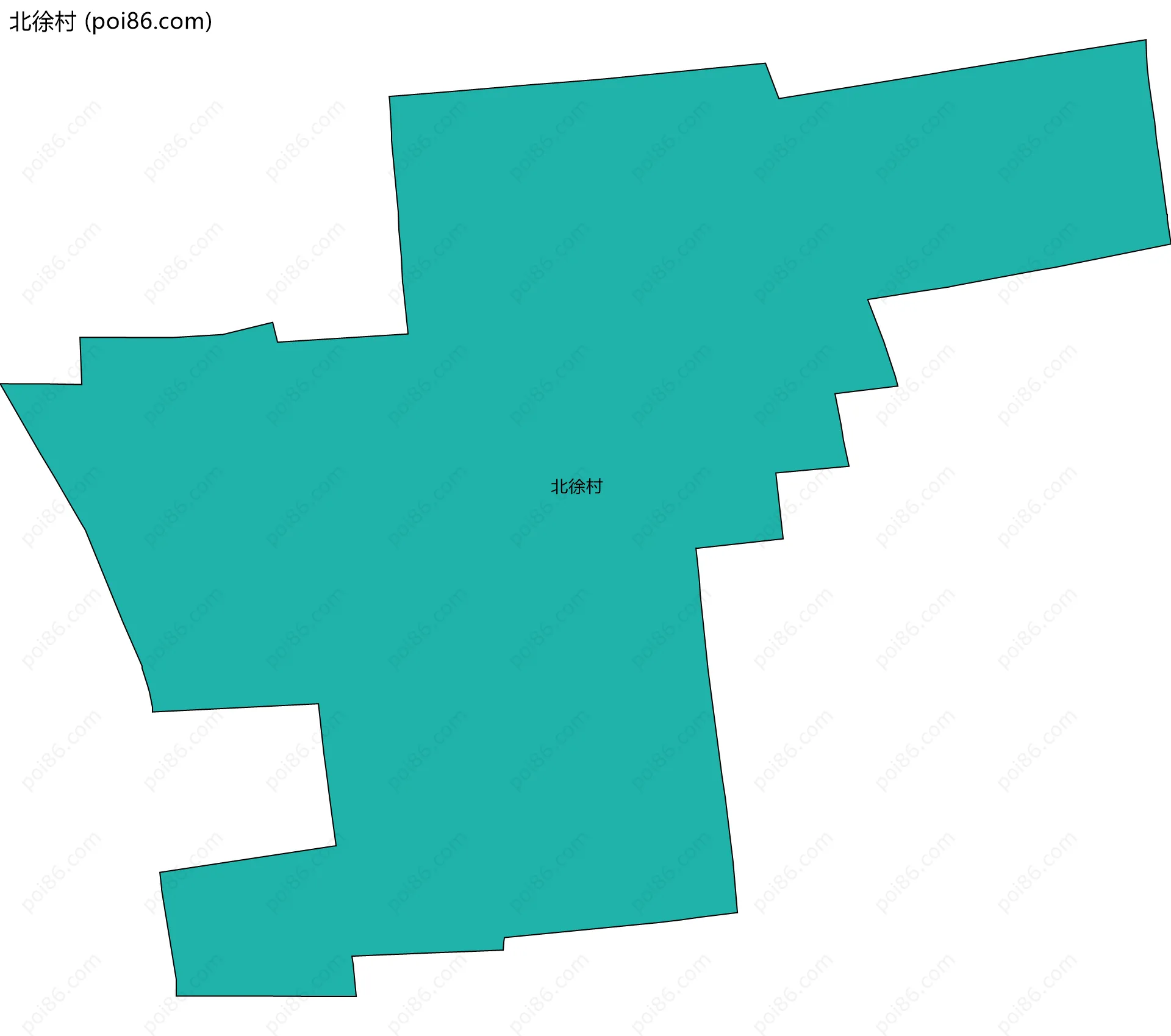 北徐村边界地图