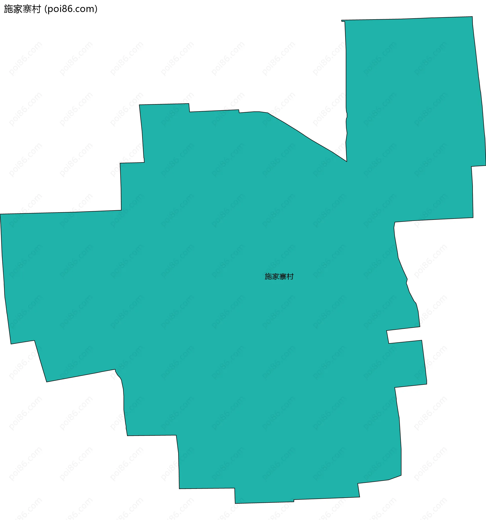 施家寨村边界地图