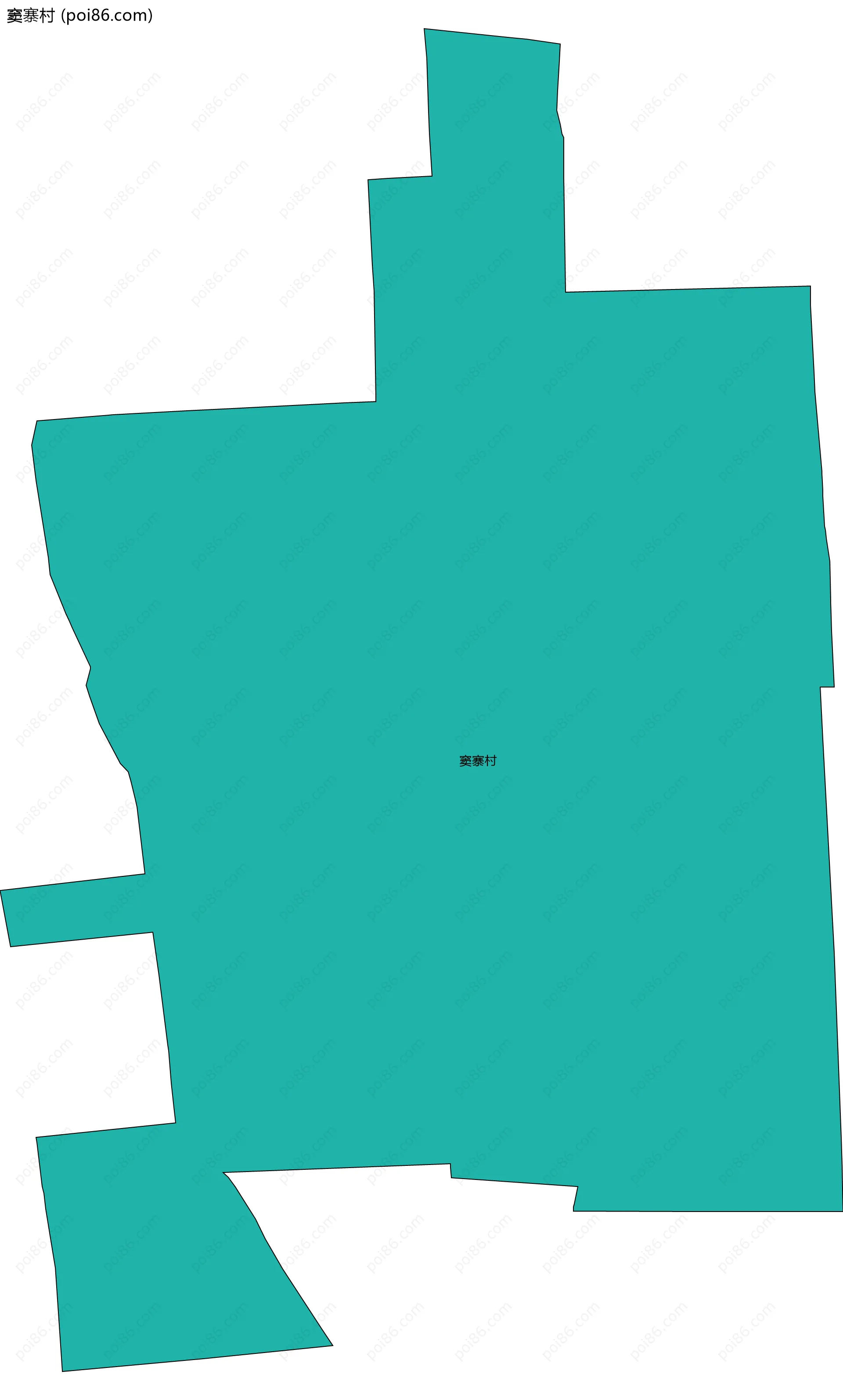 窦寨村边界地图