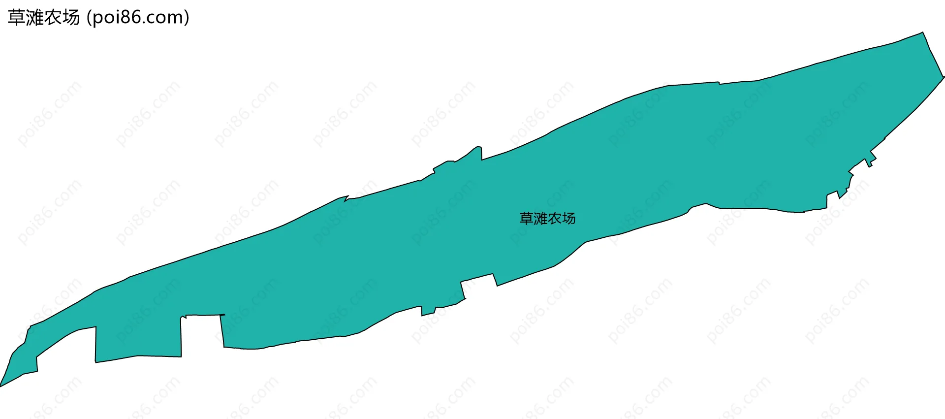 草滩农场边界地图