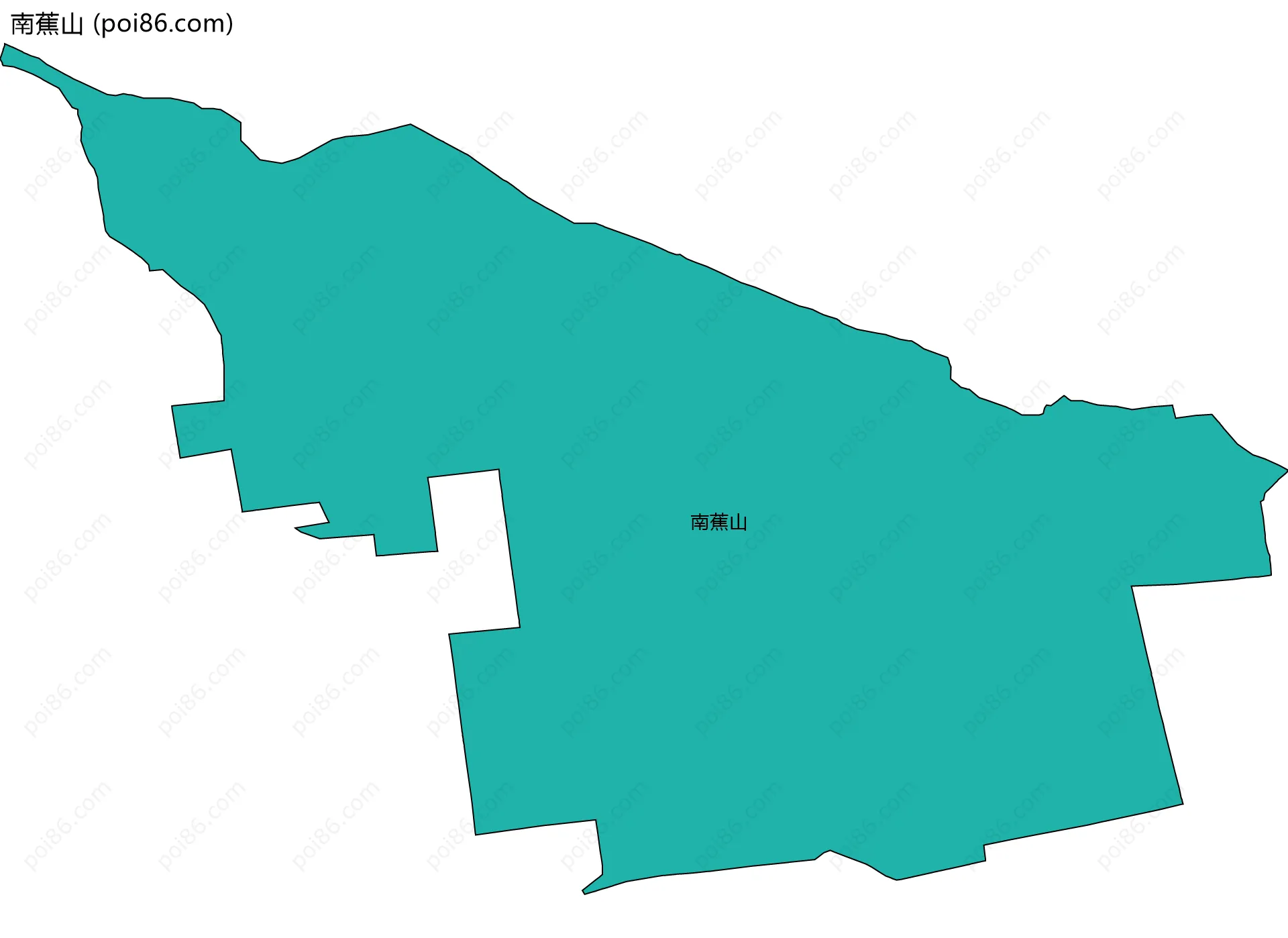 南蕉山边界地图
