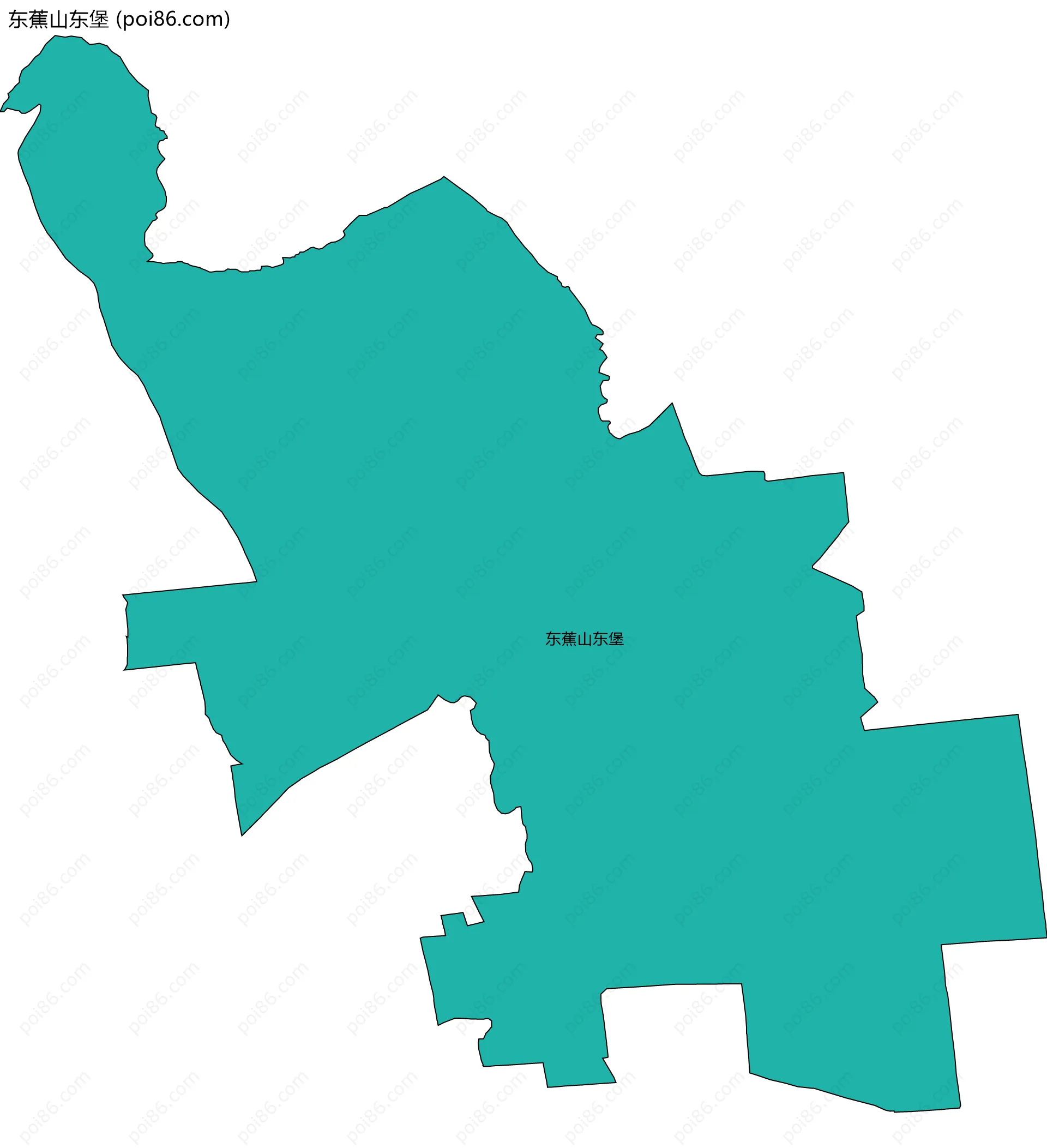 东蕉山东堡边界地图