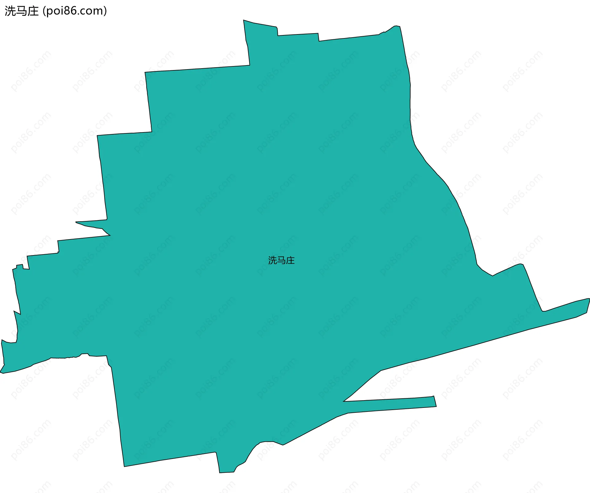 洗马庄边界地图