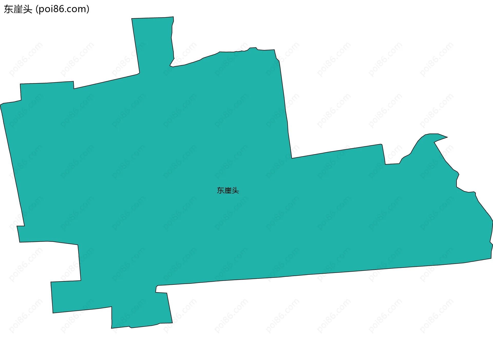 东崖头边界地图