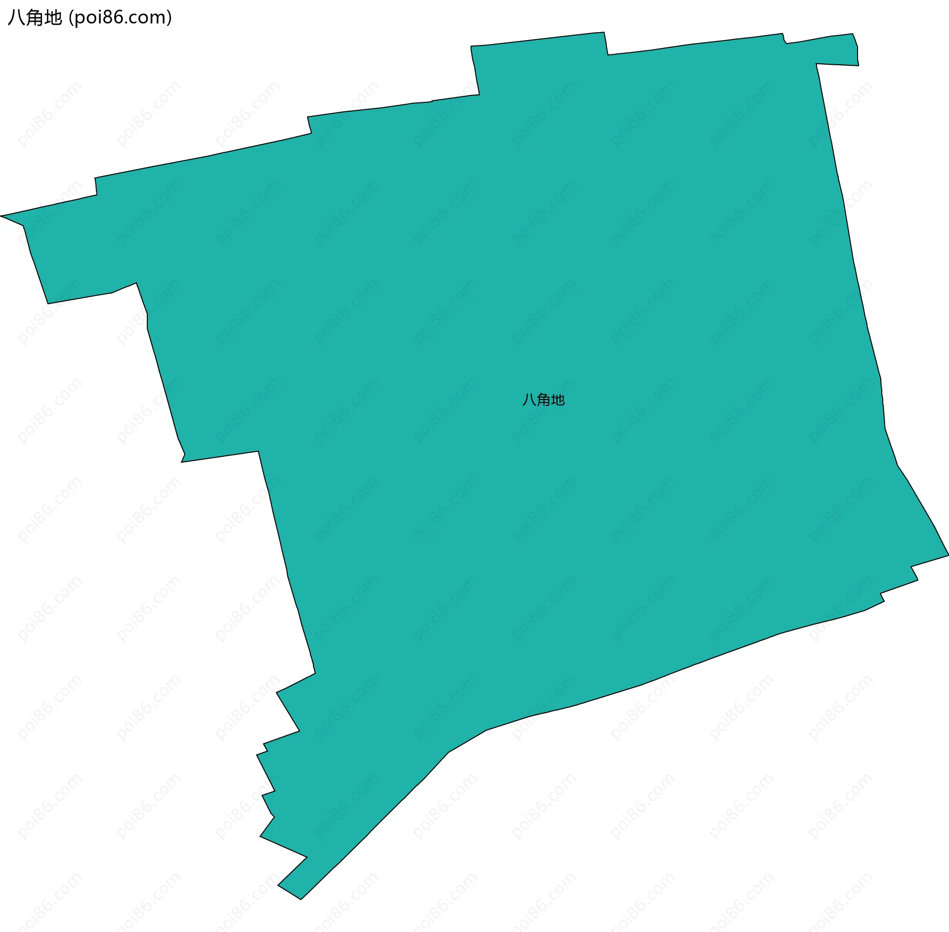 八角地边界地图