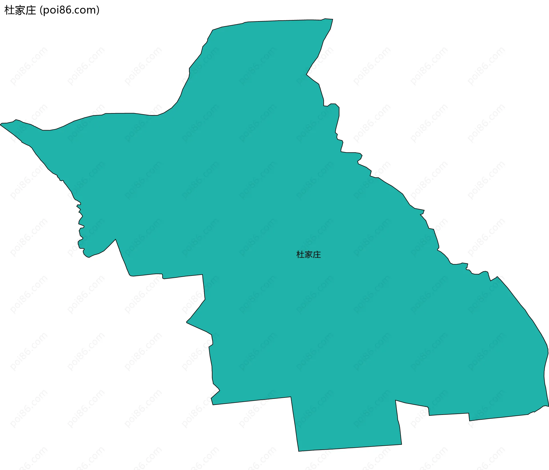 杜家庄边界地图