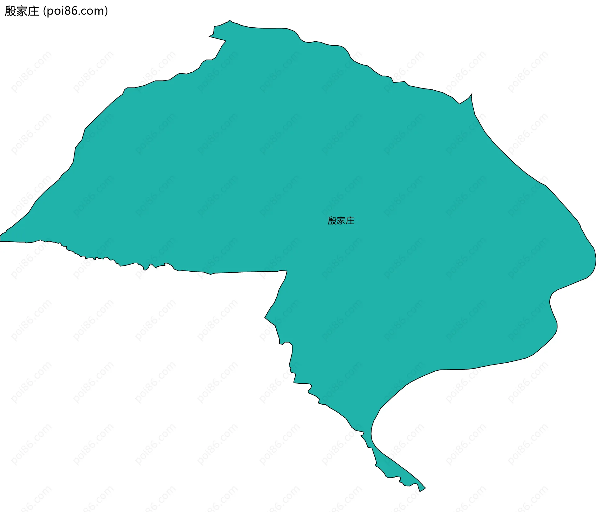 殷家庄边界地图