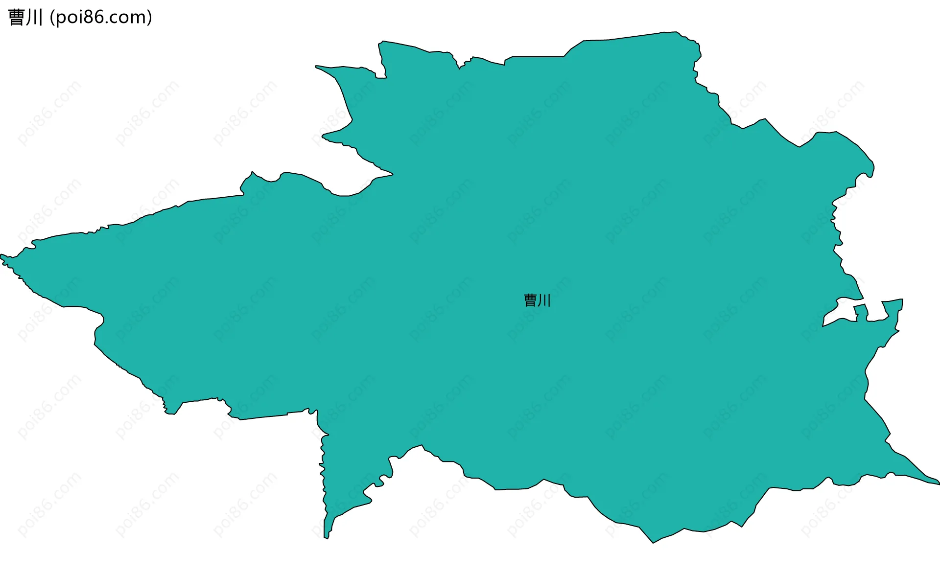 曹川边界地图