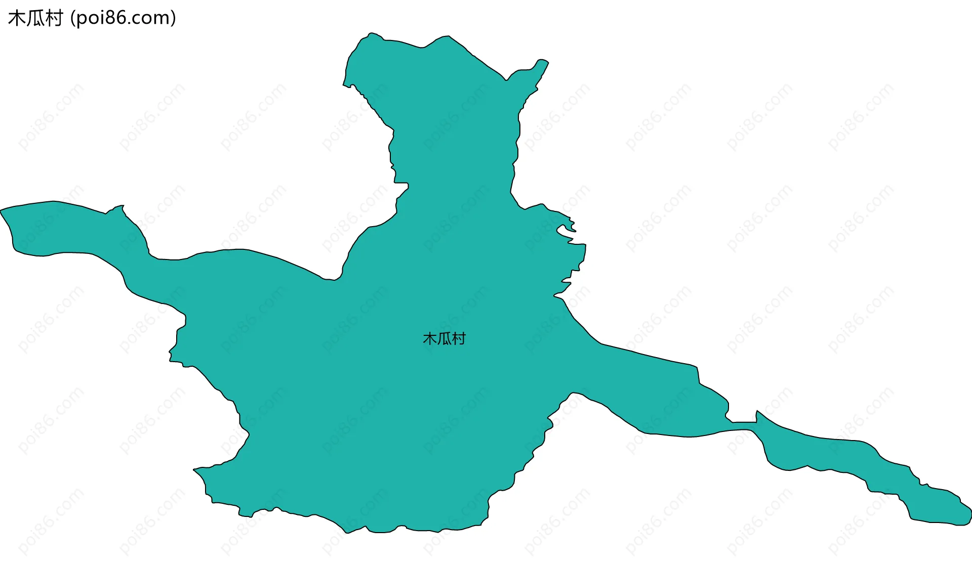 木瓜村边界地图