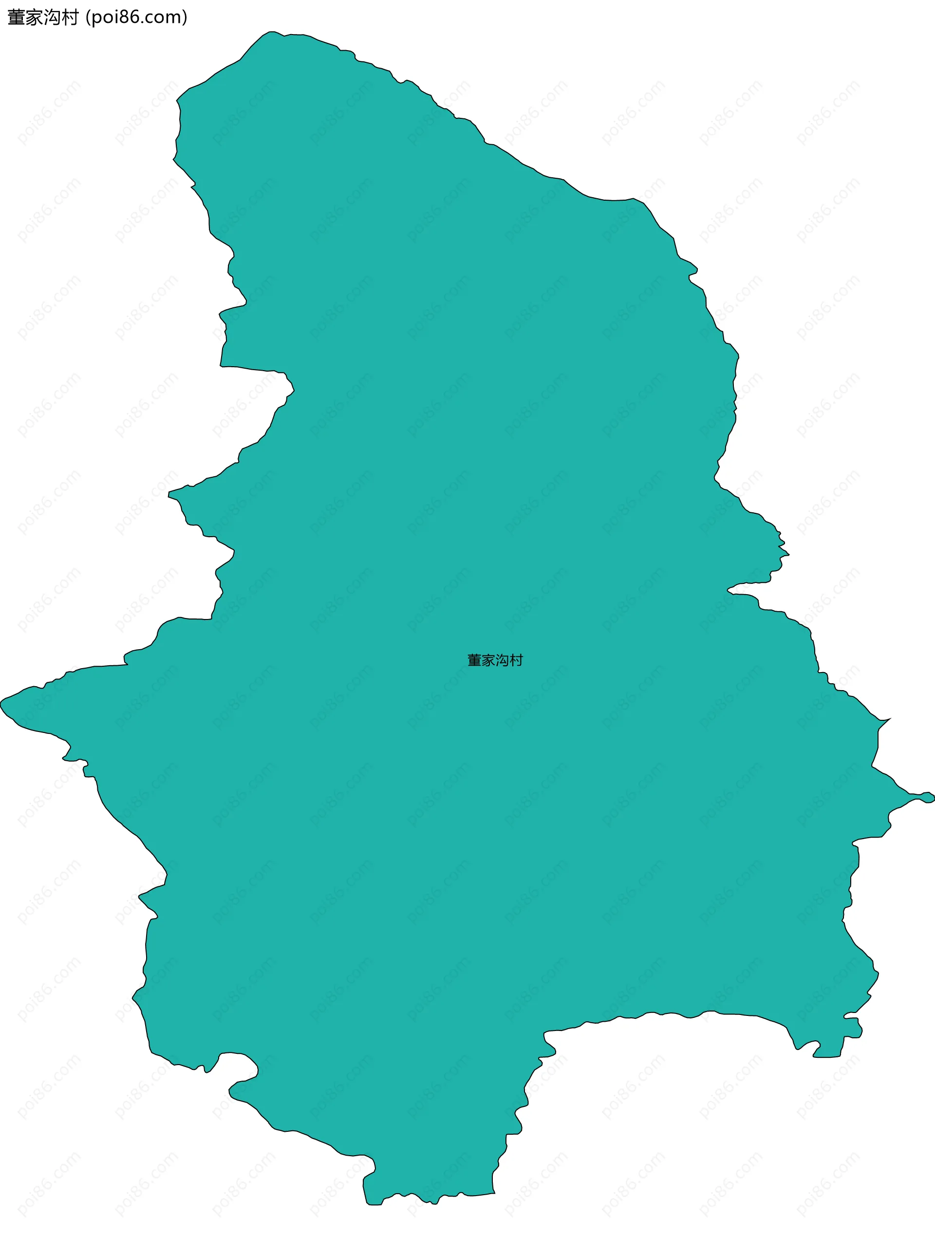 董家沟村边界地图