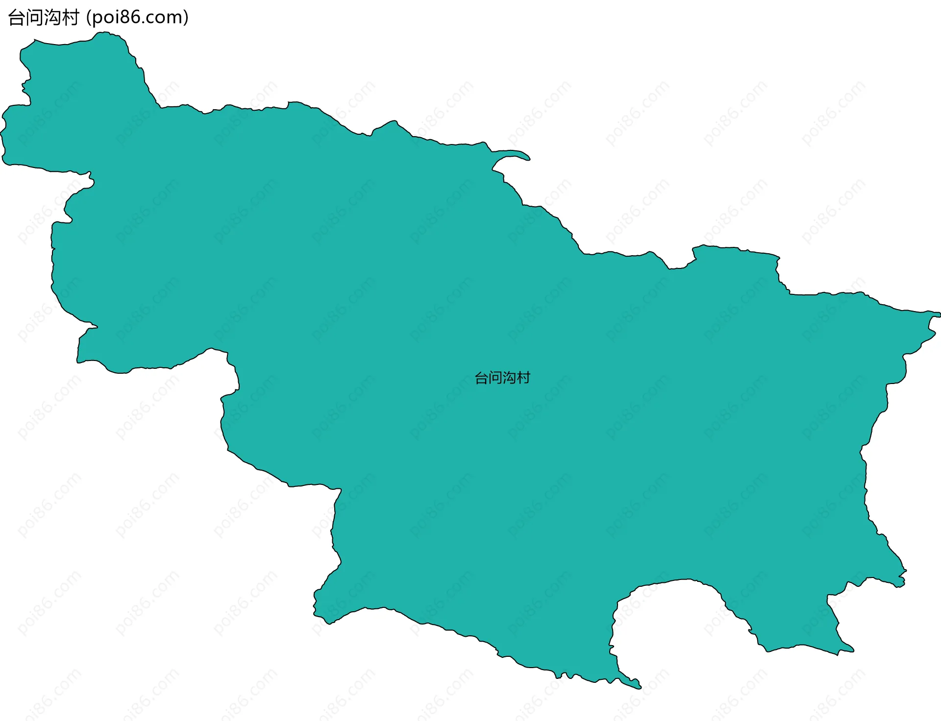 台问沟村边界地图