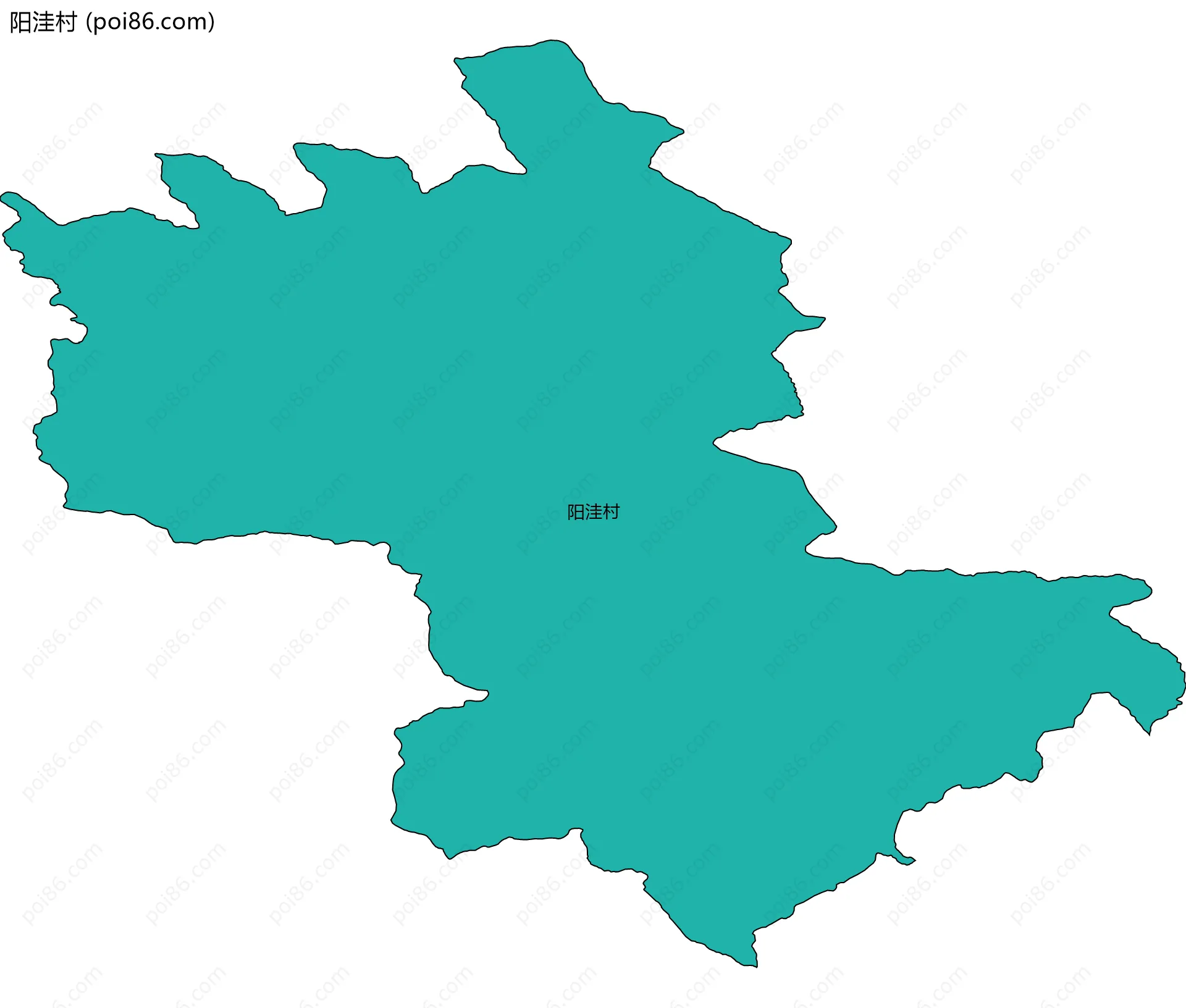 阳洼村边界地图