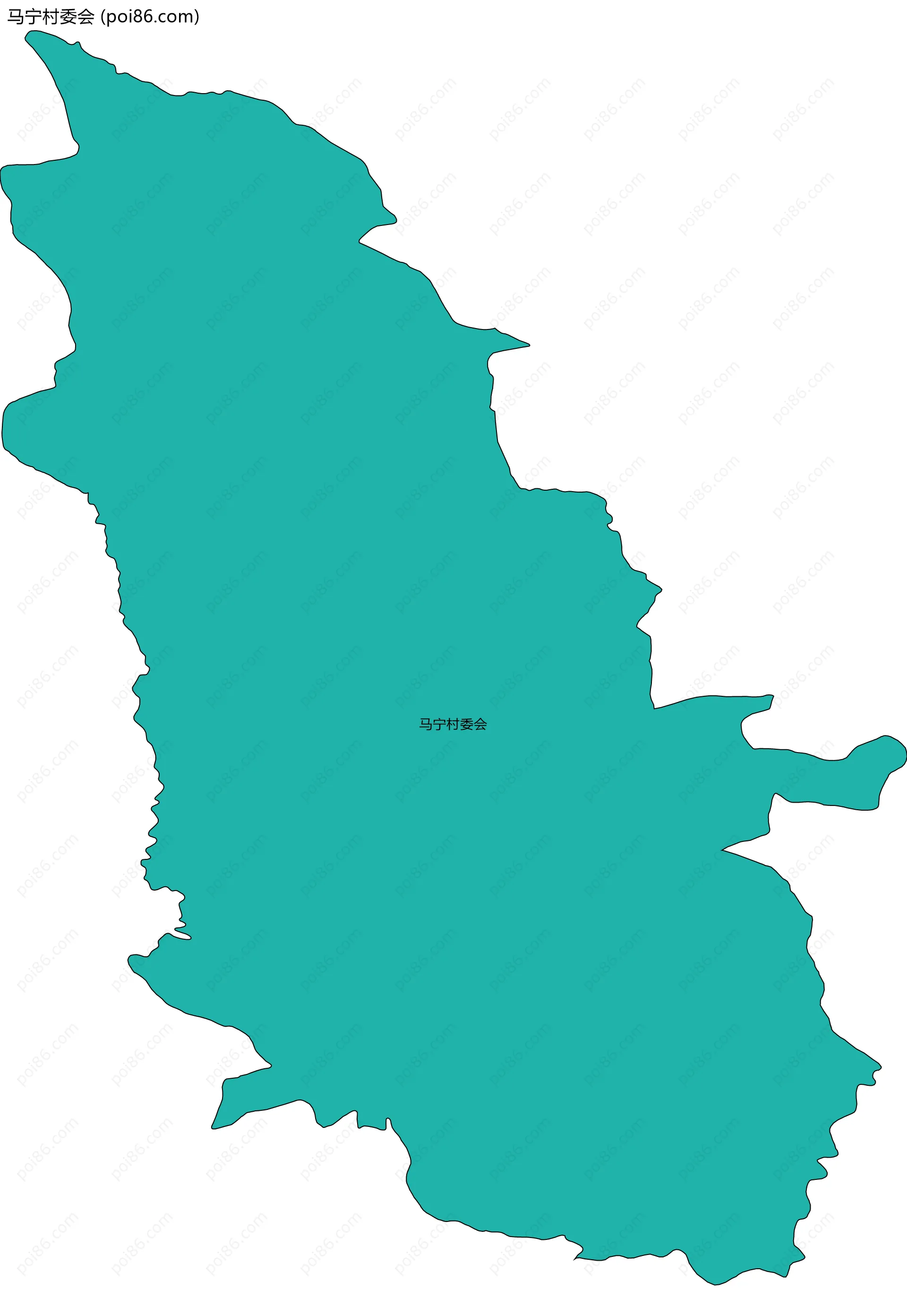 马宁村委会边界地图
