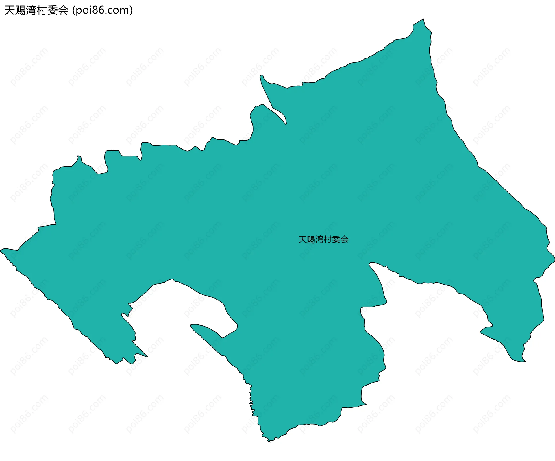 天赐湾村委会边界地图