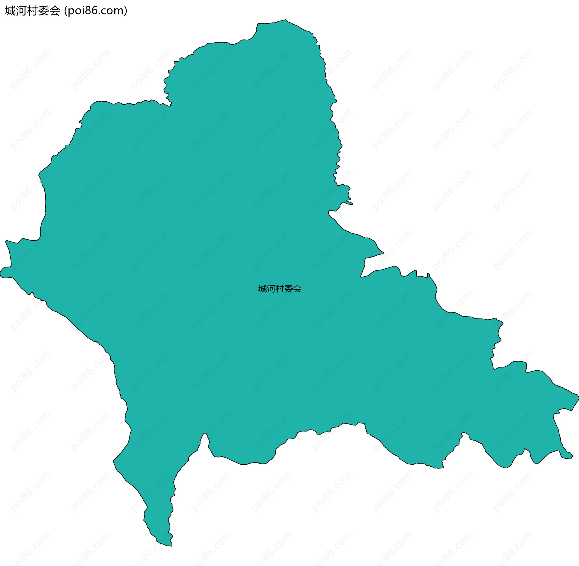 城河村委会边界地图