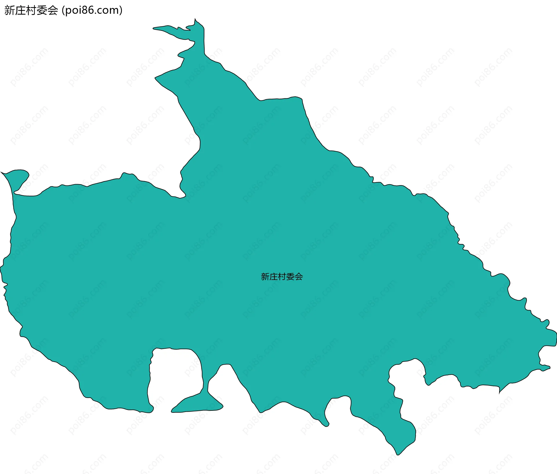 新庄村委会边界地图
