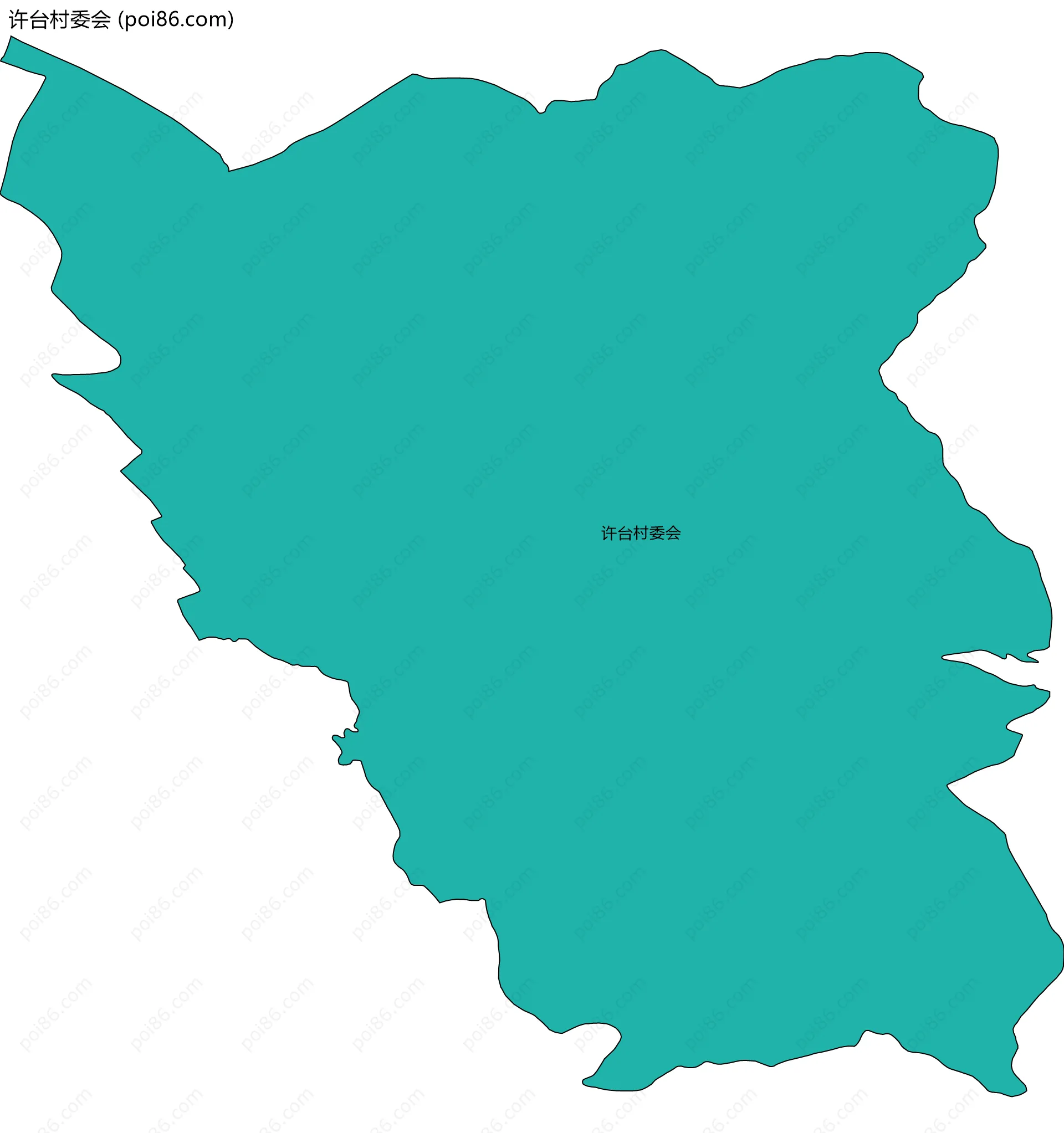 许台村委会边界地图