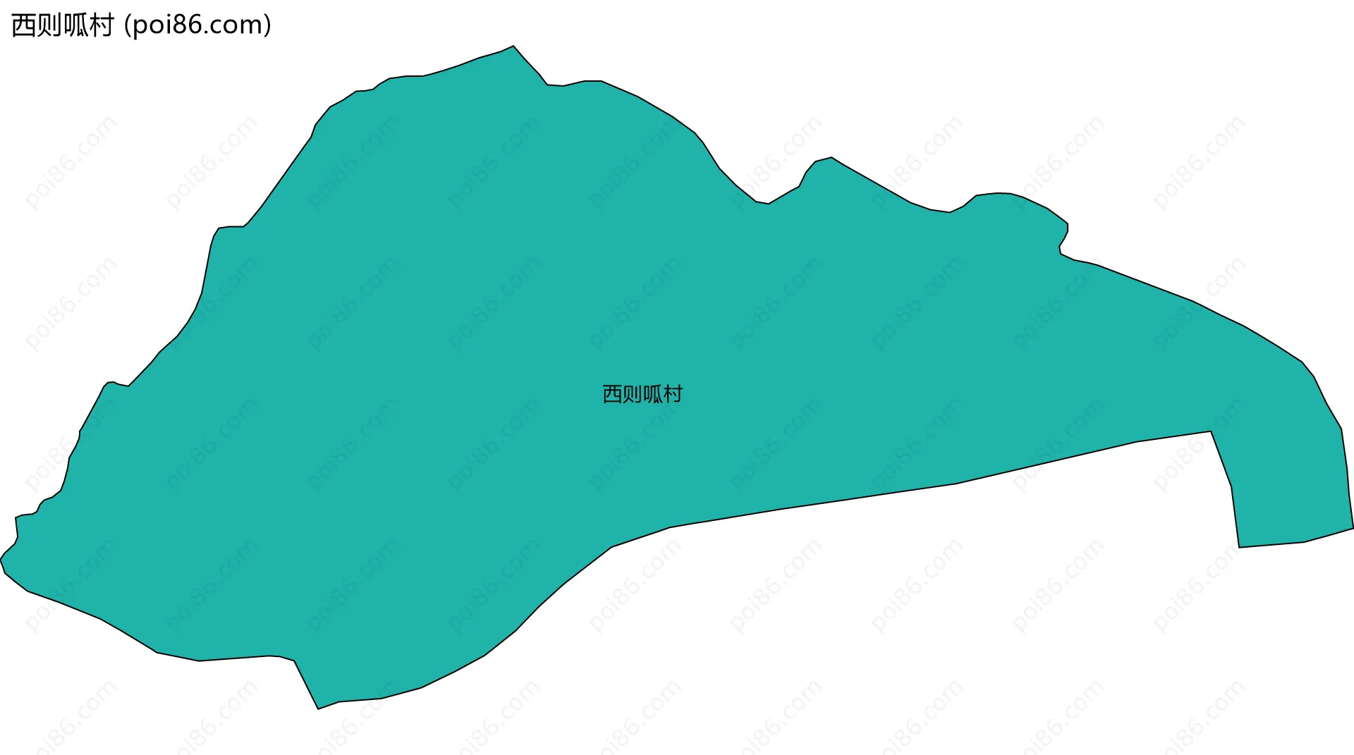 西则呱村边界地图