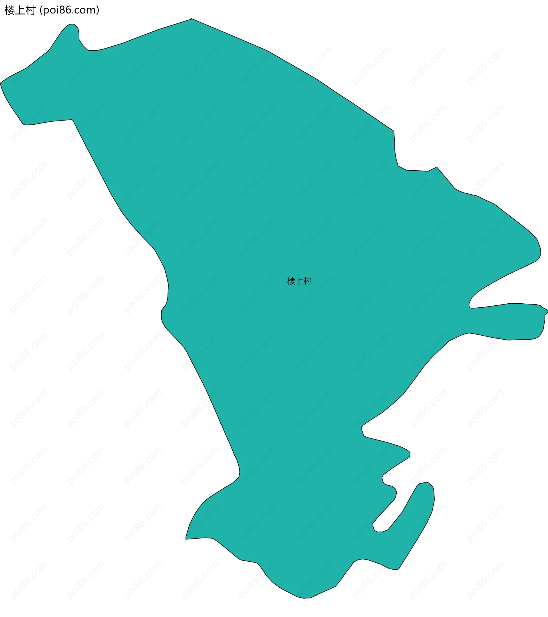 楼上村边界地图
