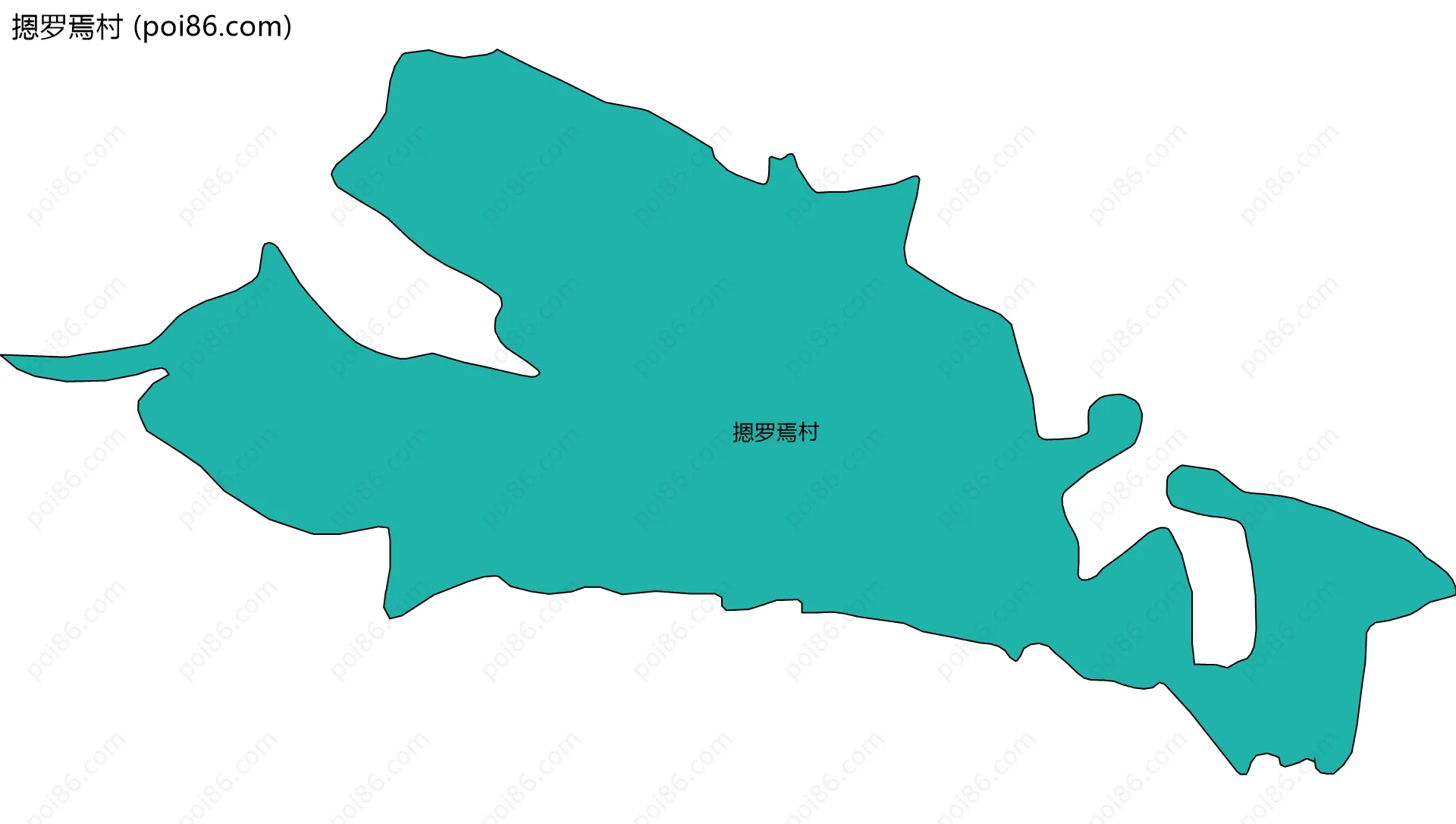 摁罗焉村边界地图