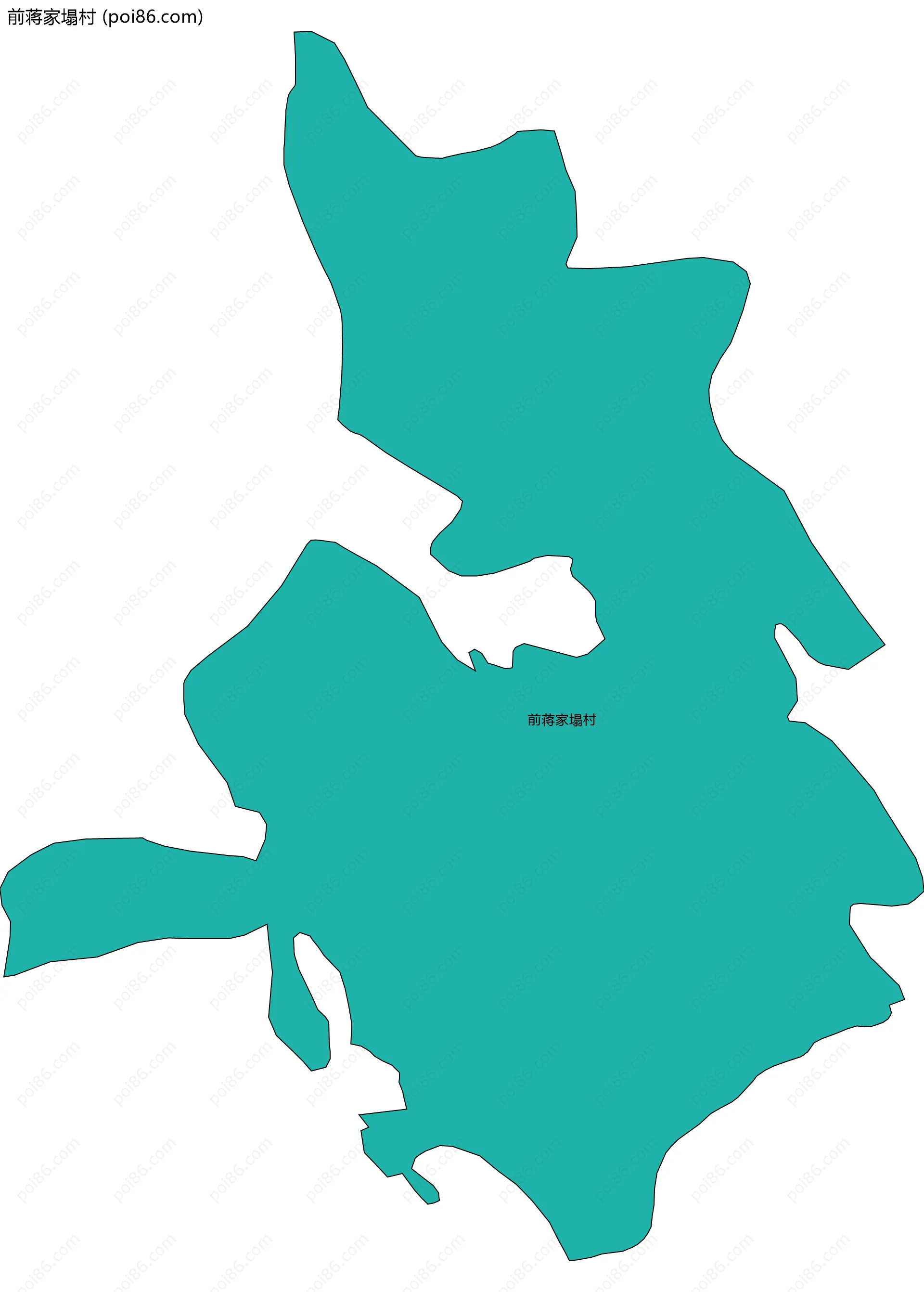 前蒋家塌村边界地图