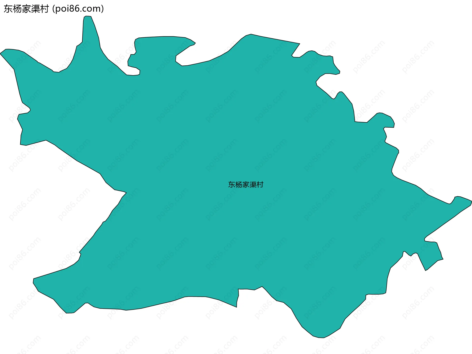 东杨家渠村边界地图