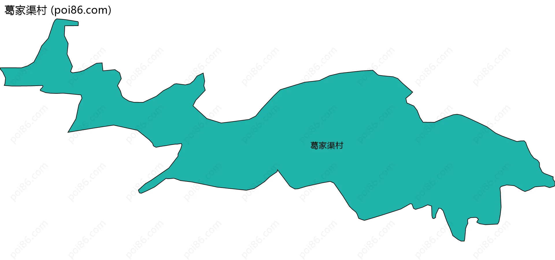 葛家渠村边界地图
