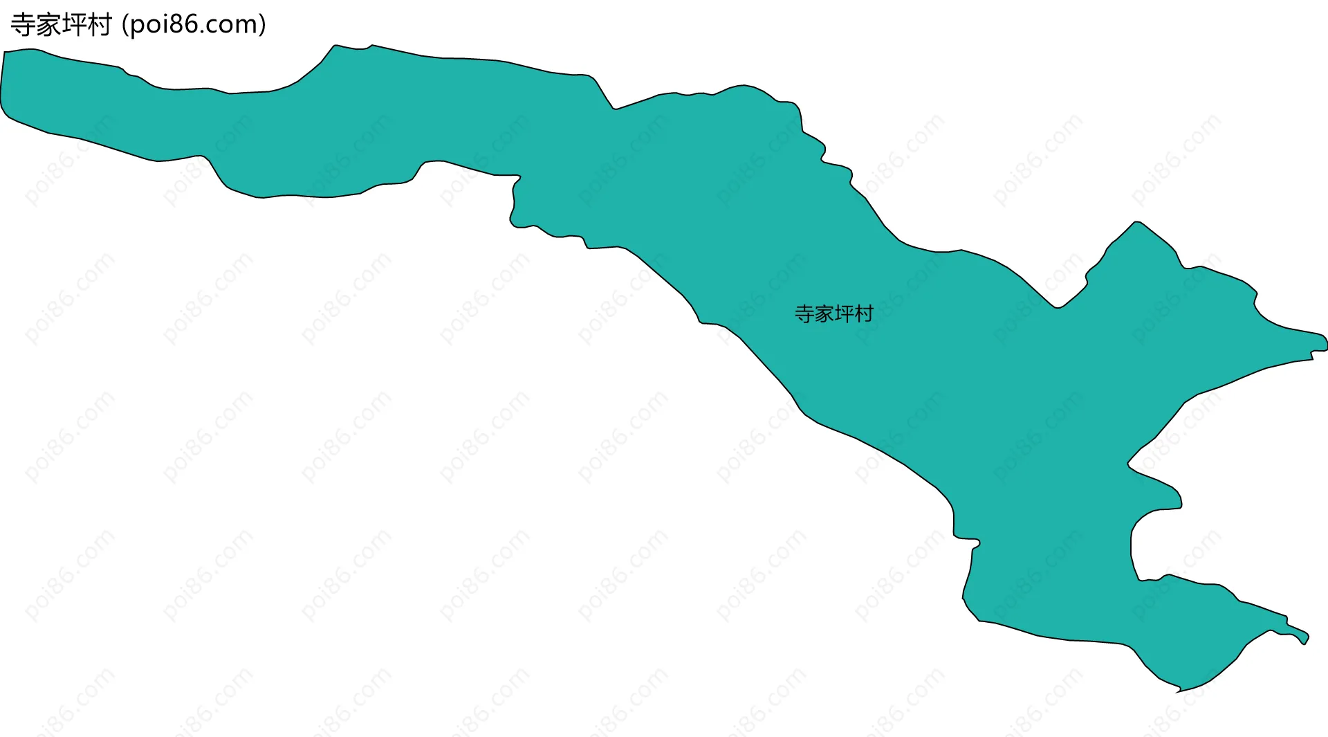 寺家坪村边界地图