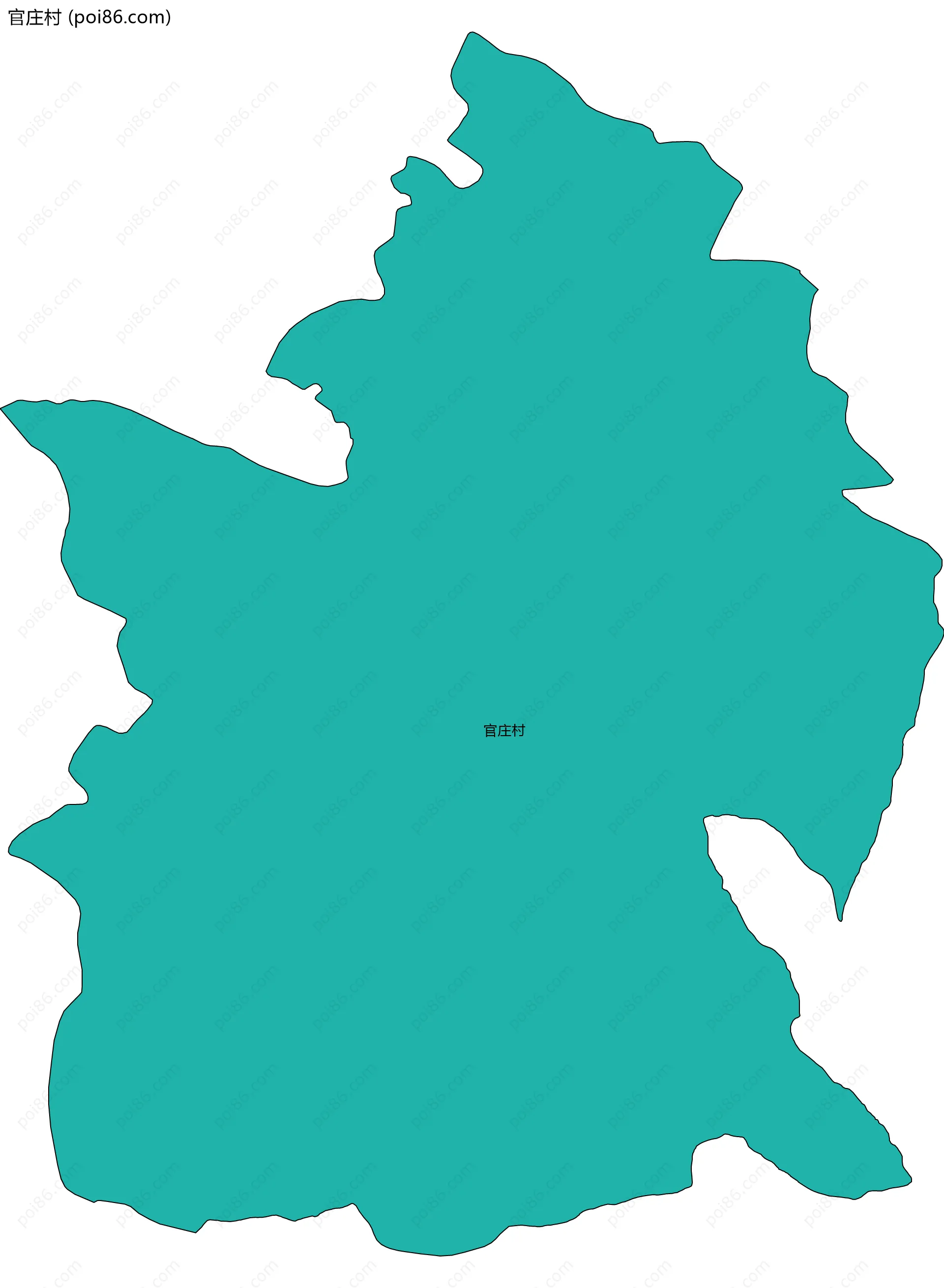 官庄村边界地图