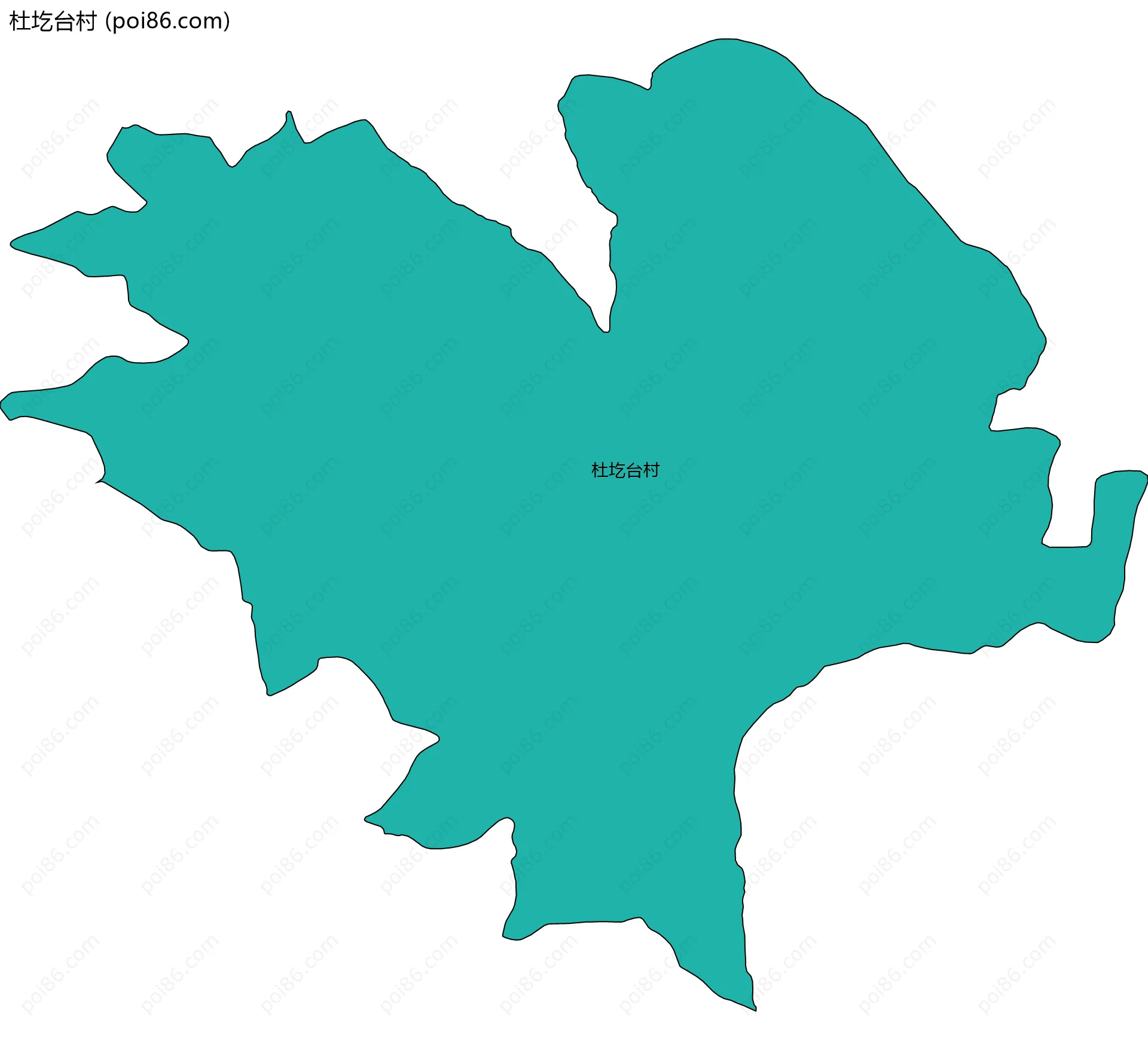 杜圪台村边界地图